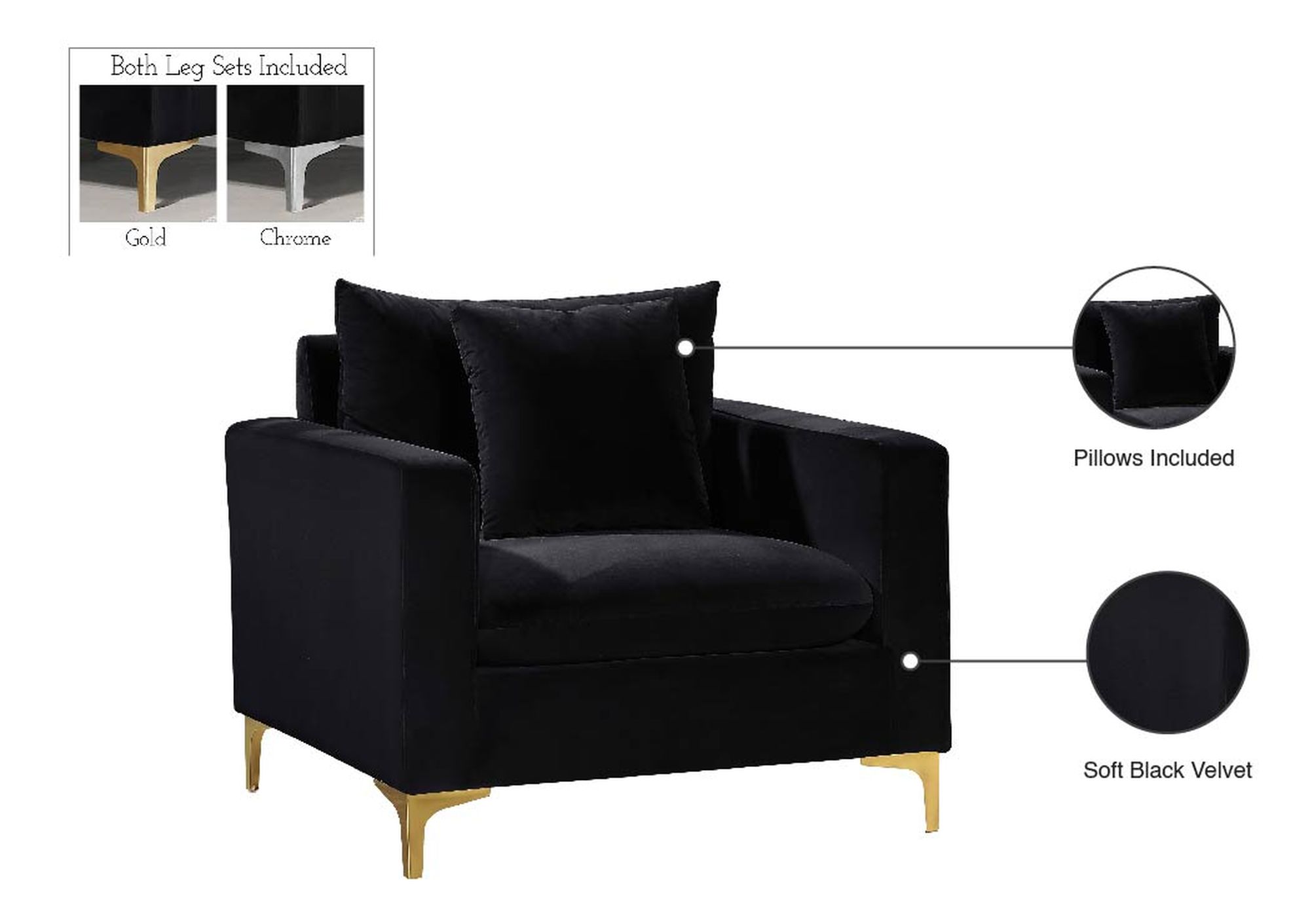 Naomi Velvet Chair