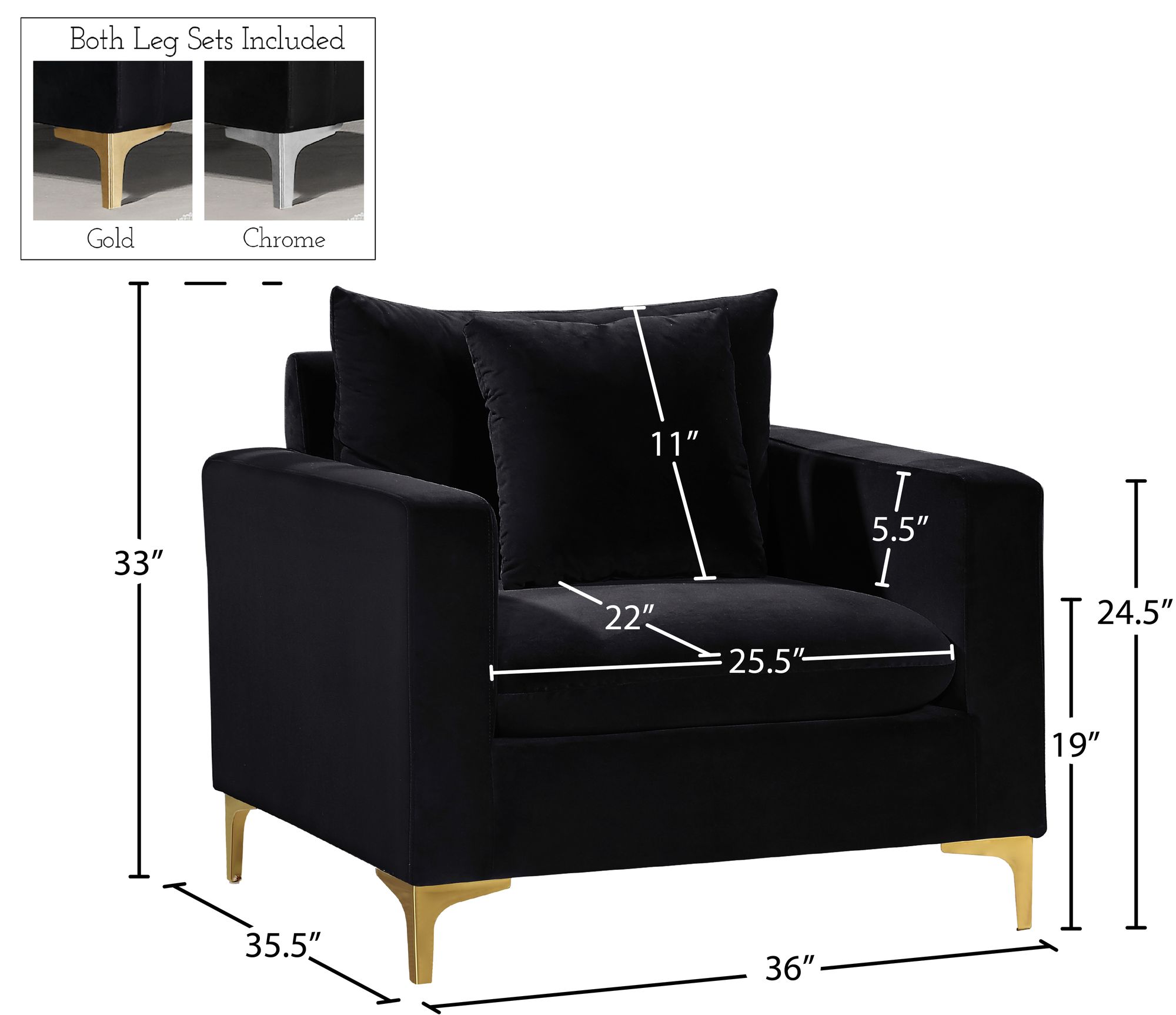 Naomi Velvet Chair