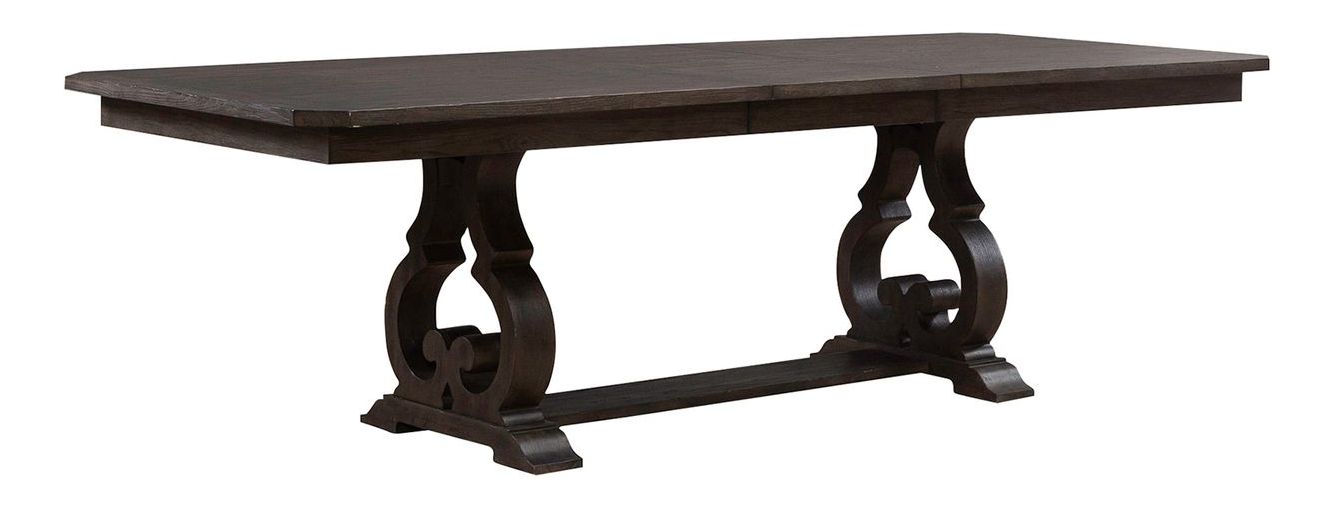 Grant Park Wood Extendable Trestle Dining Room Set