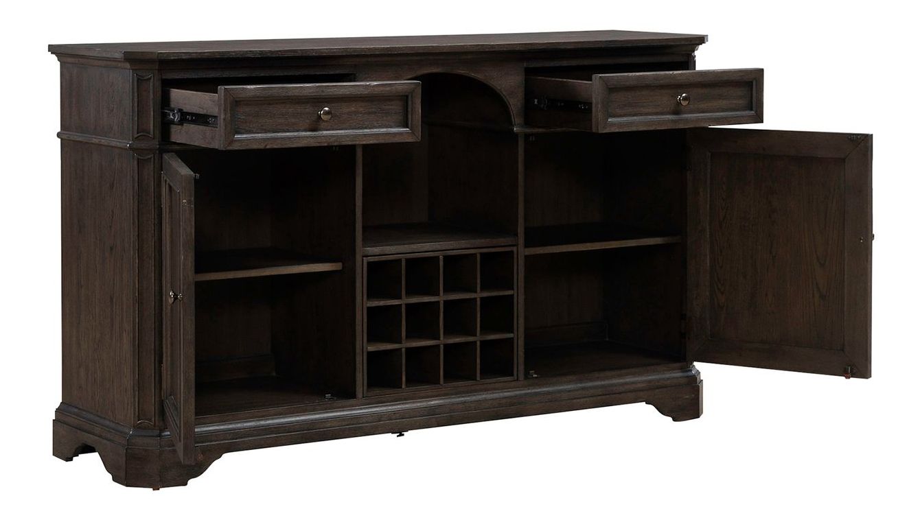 Grant Park Wood Wine Buffet w/2 Drawers & 2 Doors