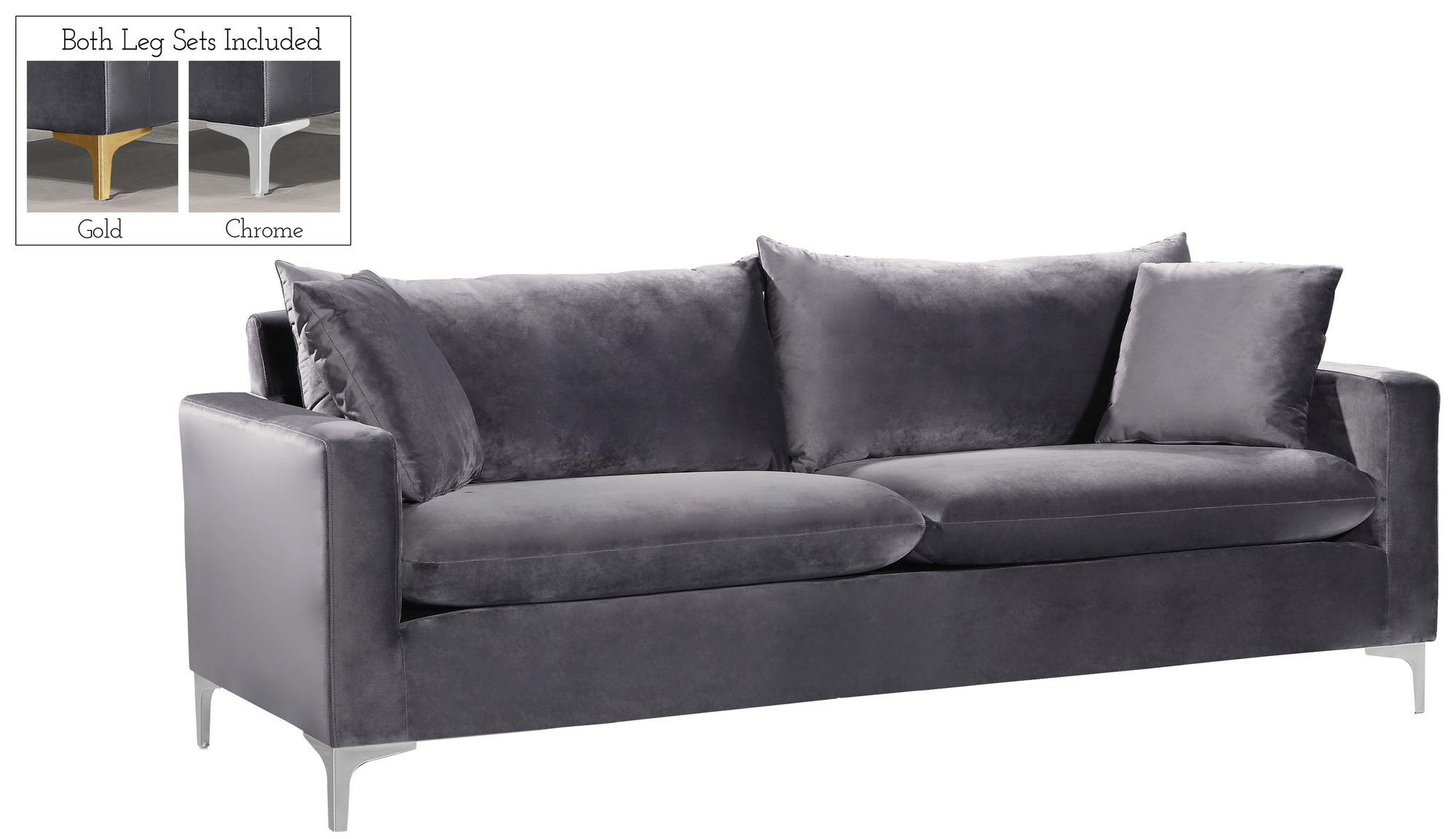 Naomi Velvet Sofa