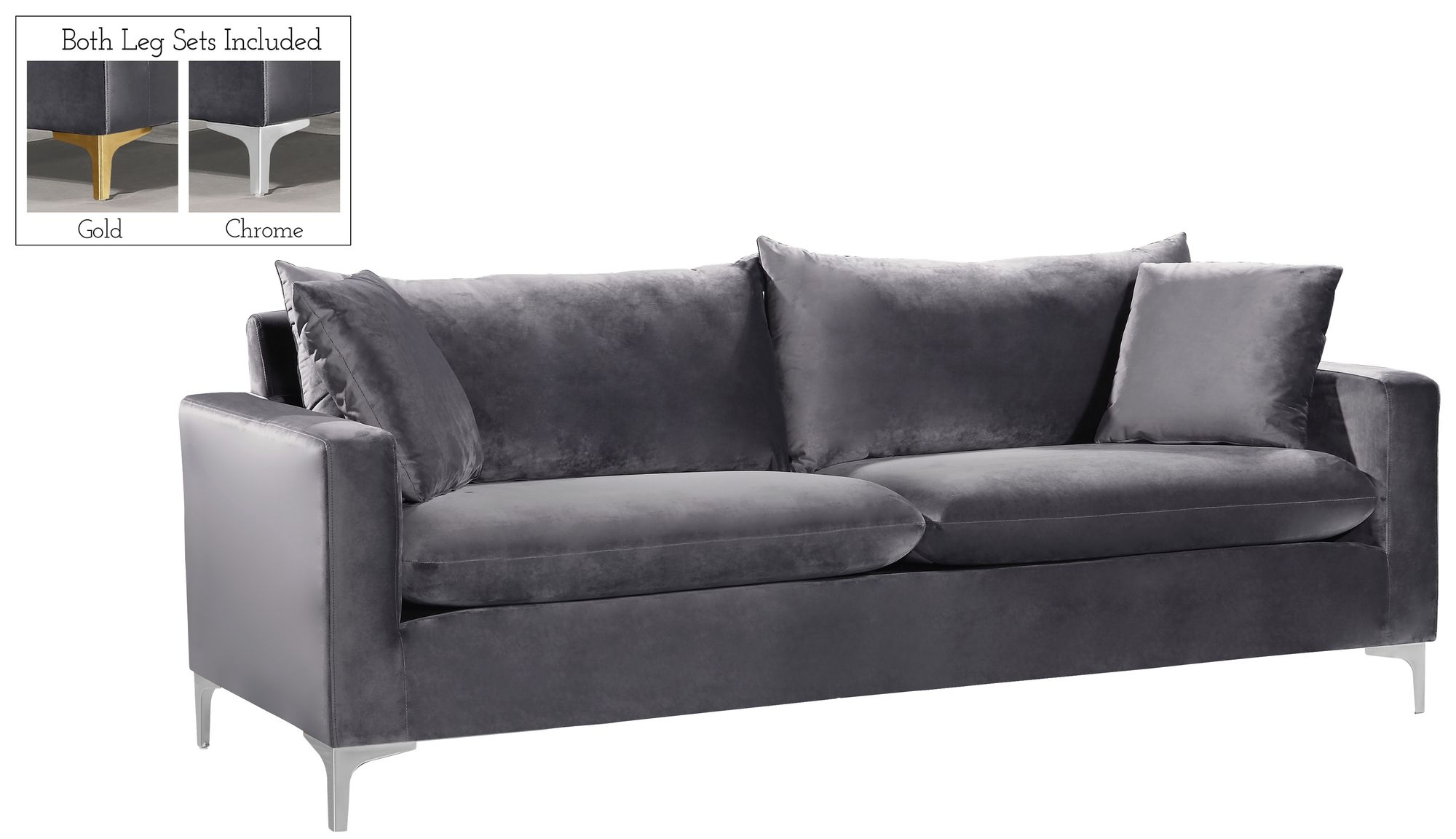 Naomi Velvet Sofa
