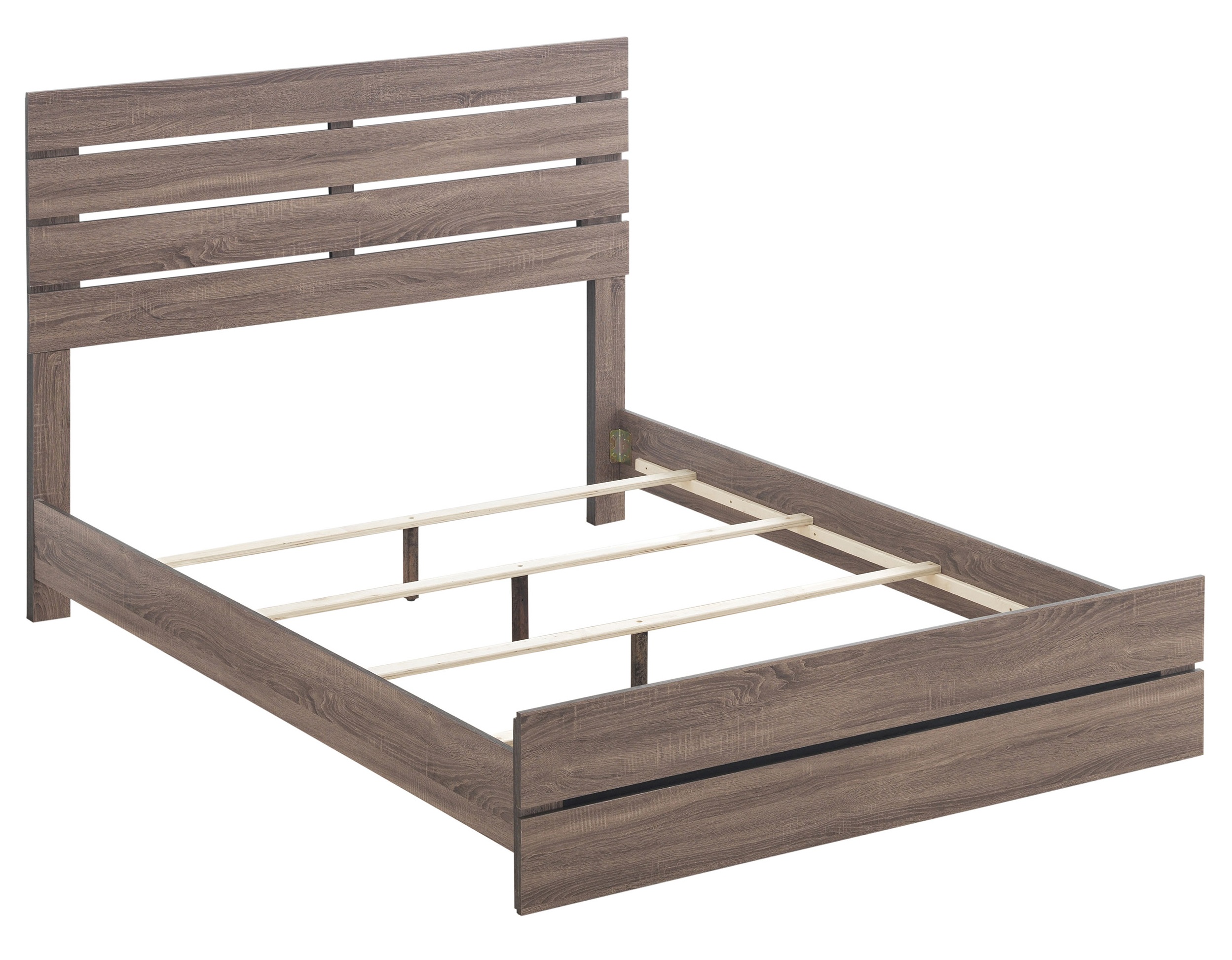 Brantford Wood Queen Panel Bed Barrel Oak