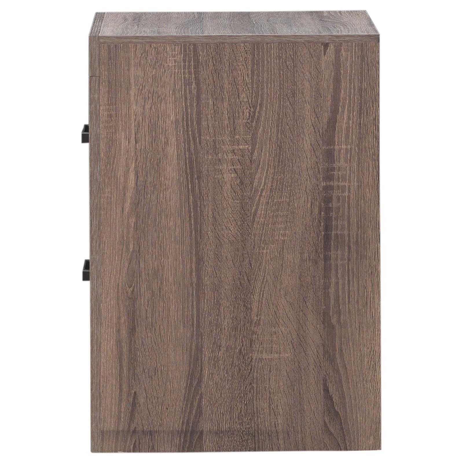 Brantford 3D Paper Veneer Nightstand w/2 Drawers