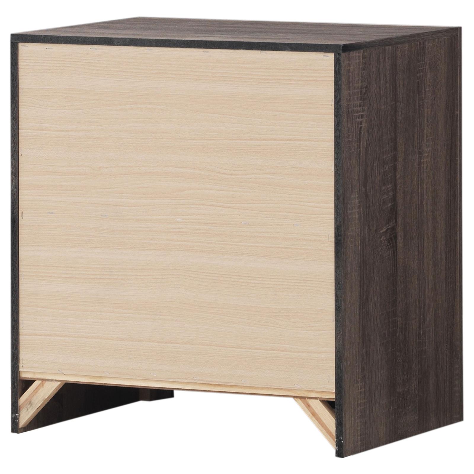 Brantford 3D Paper Veneer Nightstand w/2 Drawers