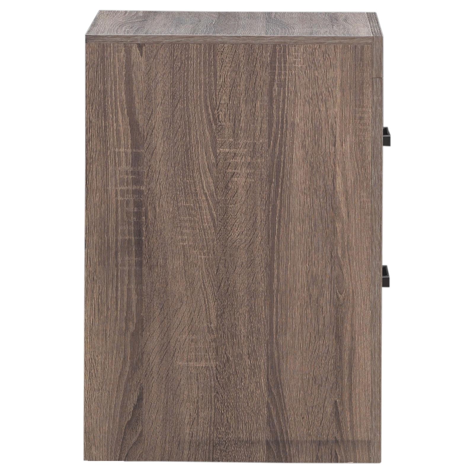 Brantford 3D Paper Veneer Nightstand w/2 Drawers