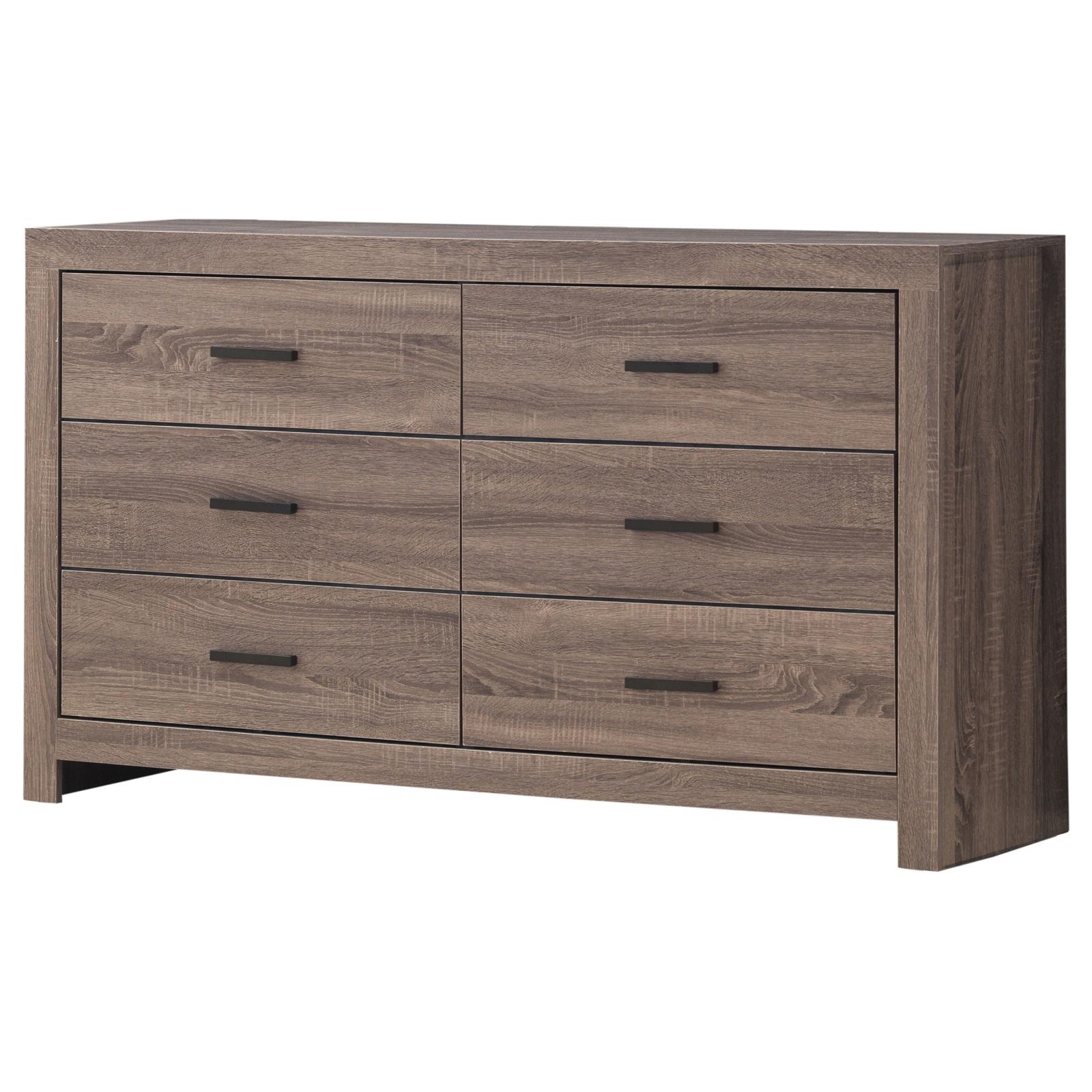 Brantford 3D Paper Veneer Dresser w/6 Drawers