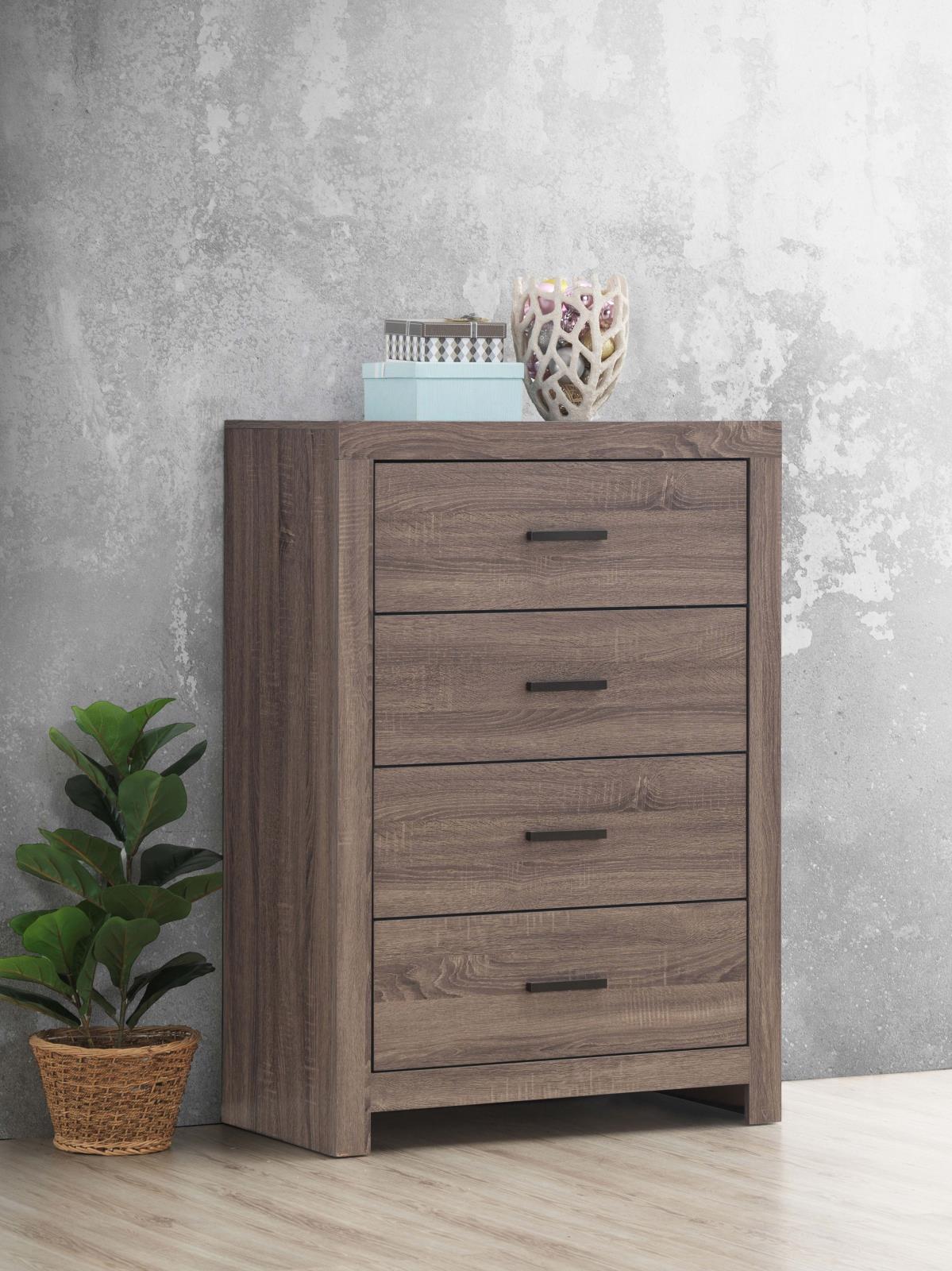 Brantford 3D Paper Veneer Chest w/4 Drawers