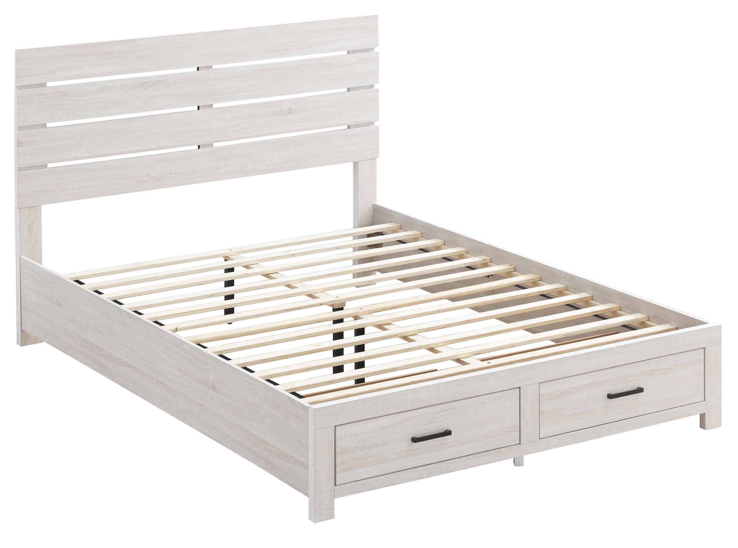 Coaster Home Furnishings Brantford Farmhouse Wood Queen  Panel Bed Frame Platform Bed
