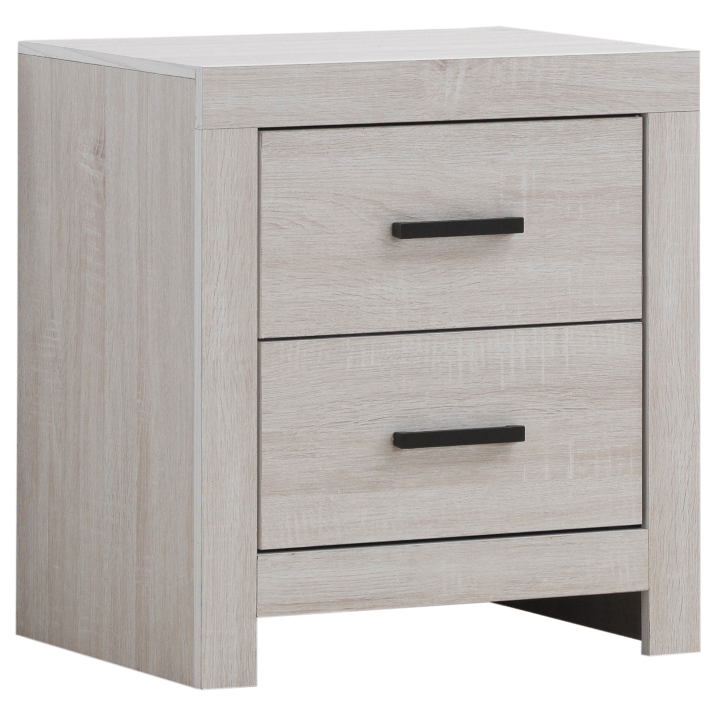 Brantford 3D Paper Veneer Nightstand w/2 Drawers