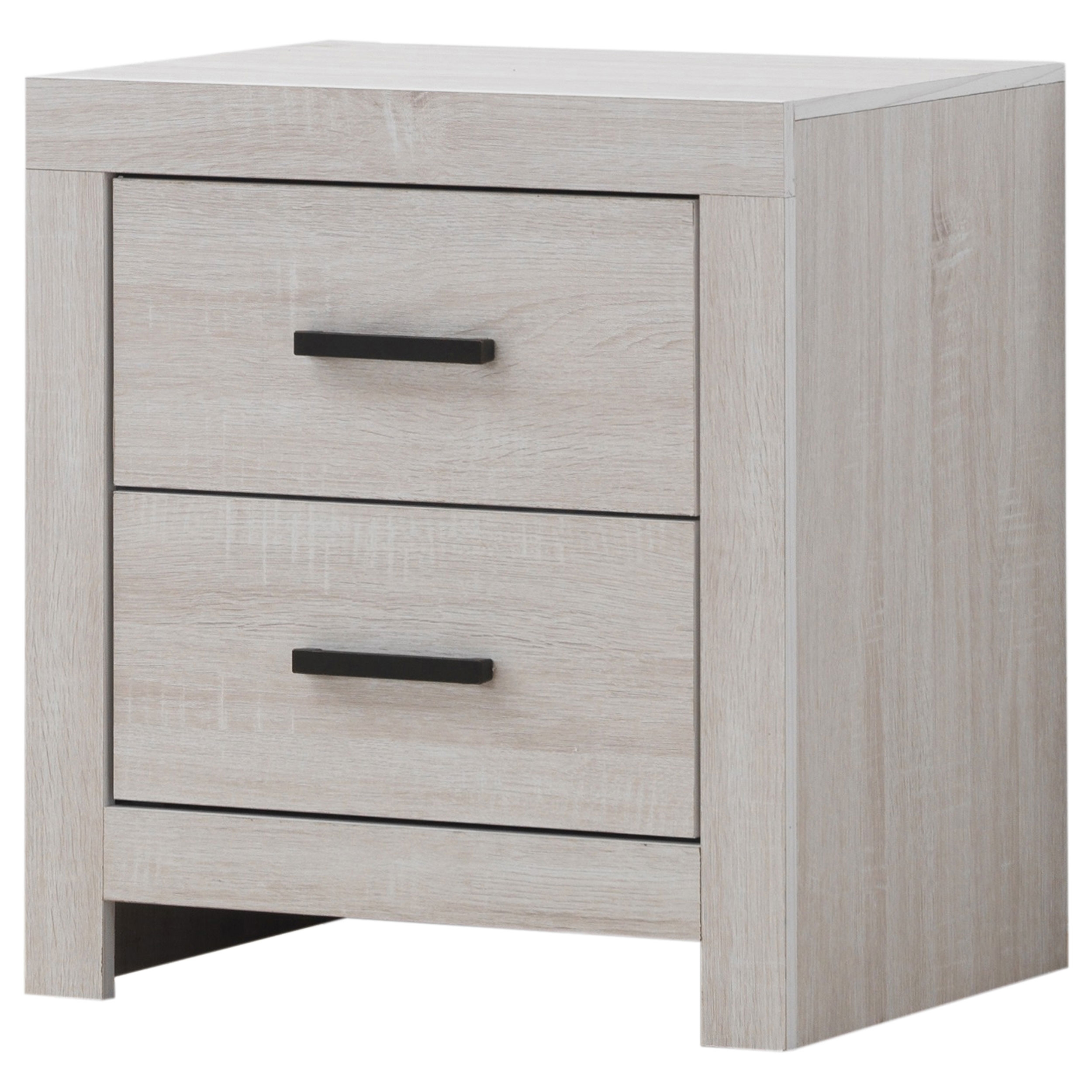 Brantford 3D Paper Veneer Nightstand w/2 Drawers