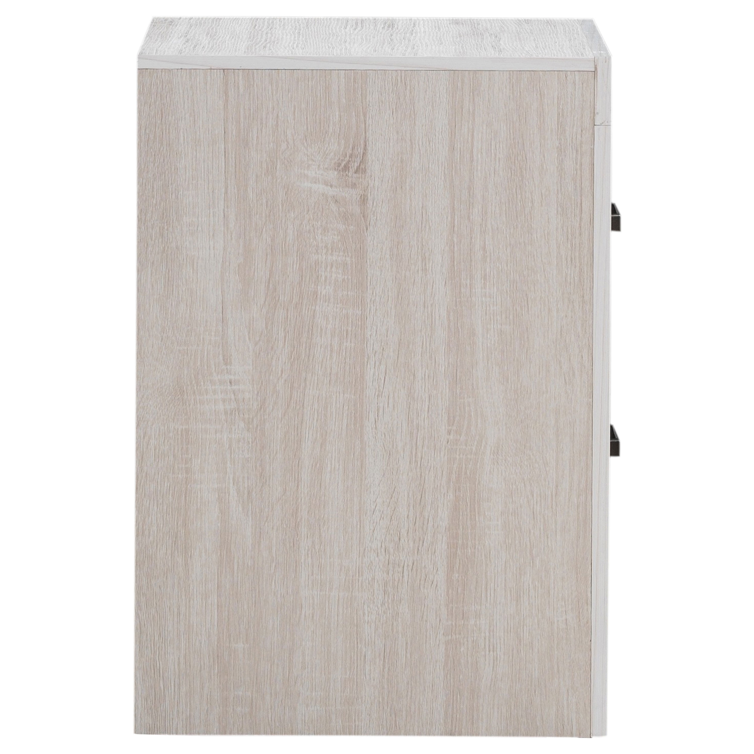 Brantford 3D Paper Veneer Nightstand w/2 Drawers