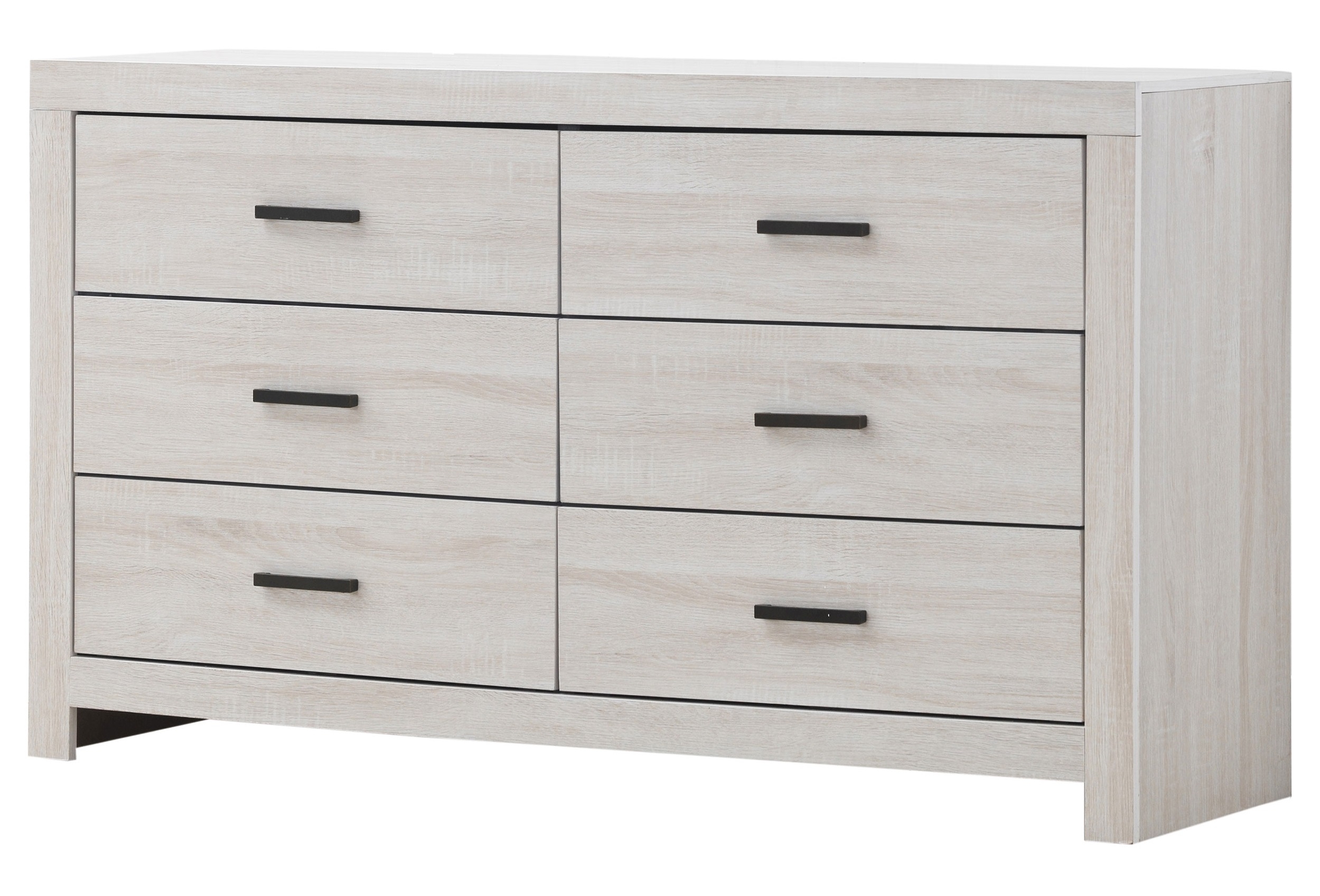 Brantford Wood Double Dresser w/6 Drawers