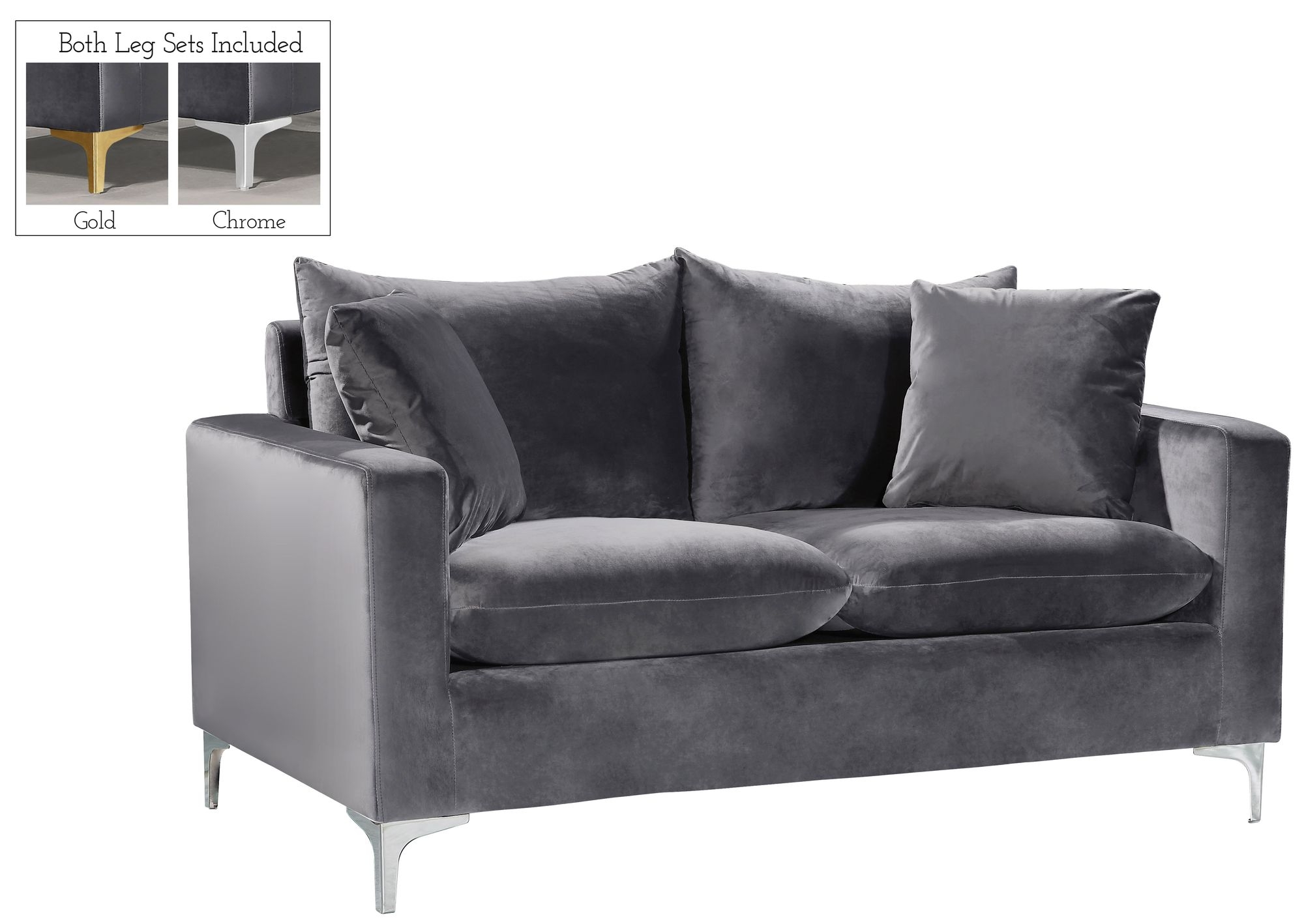 Naomi Velvet Loveseat
