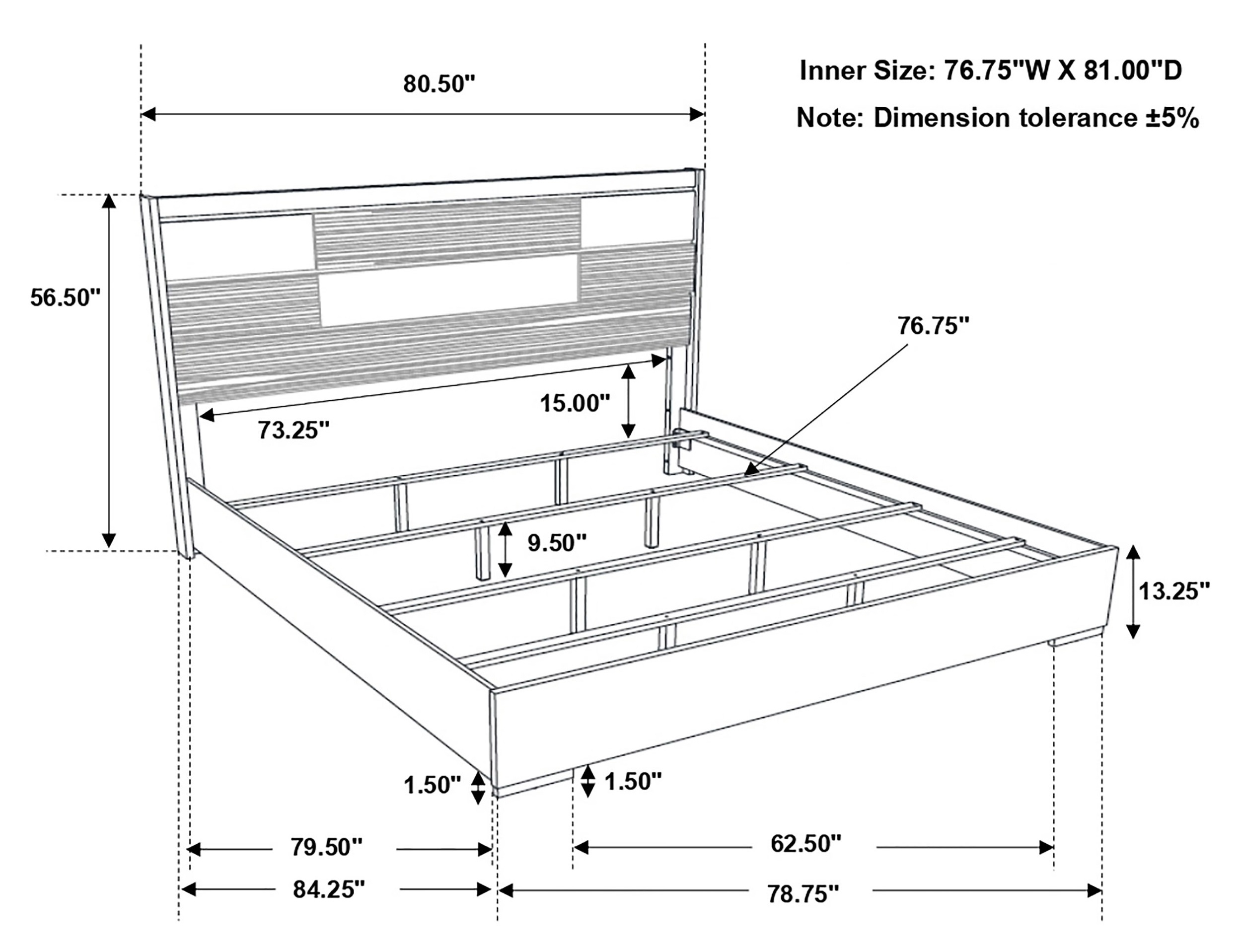 Blacktoft Wood Panel Bed