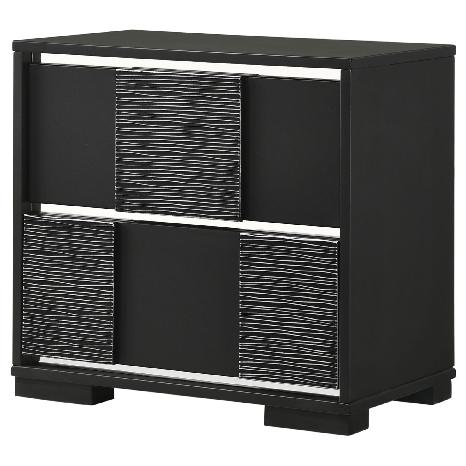 Blacktoft Wood Nightstand w/2 Drawers