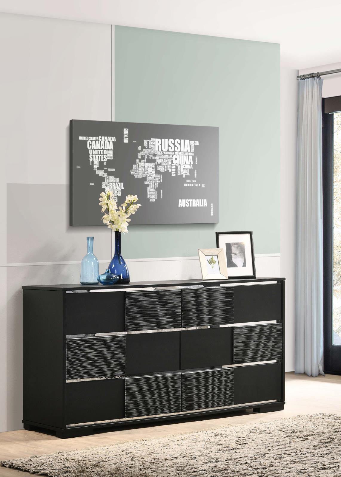 Blacktoft Wood Dresser w/6 Drawers