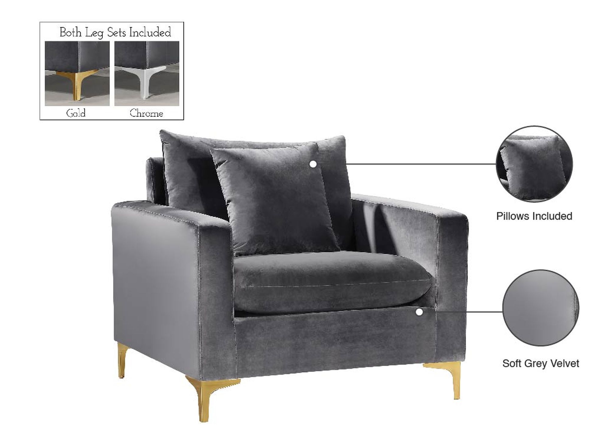 Naomi Velvet Chair