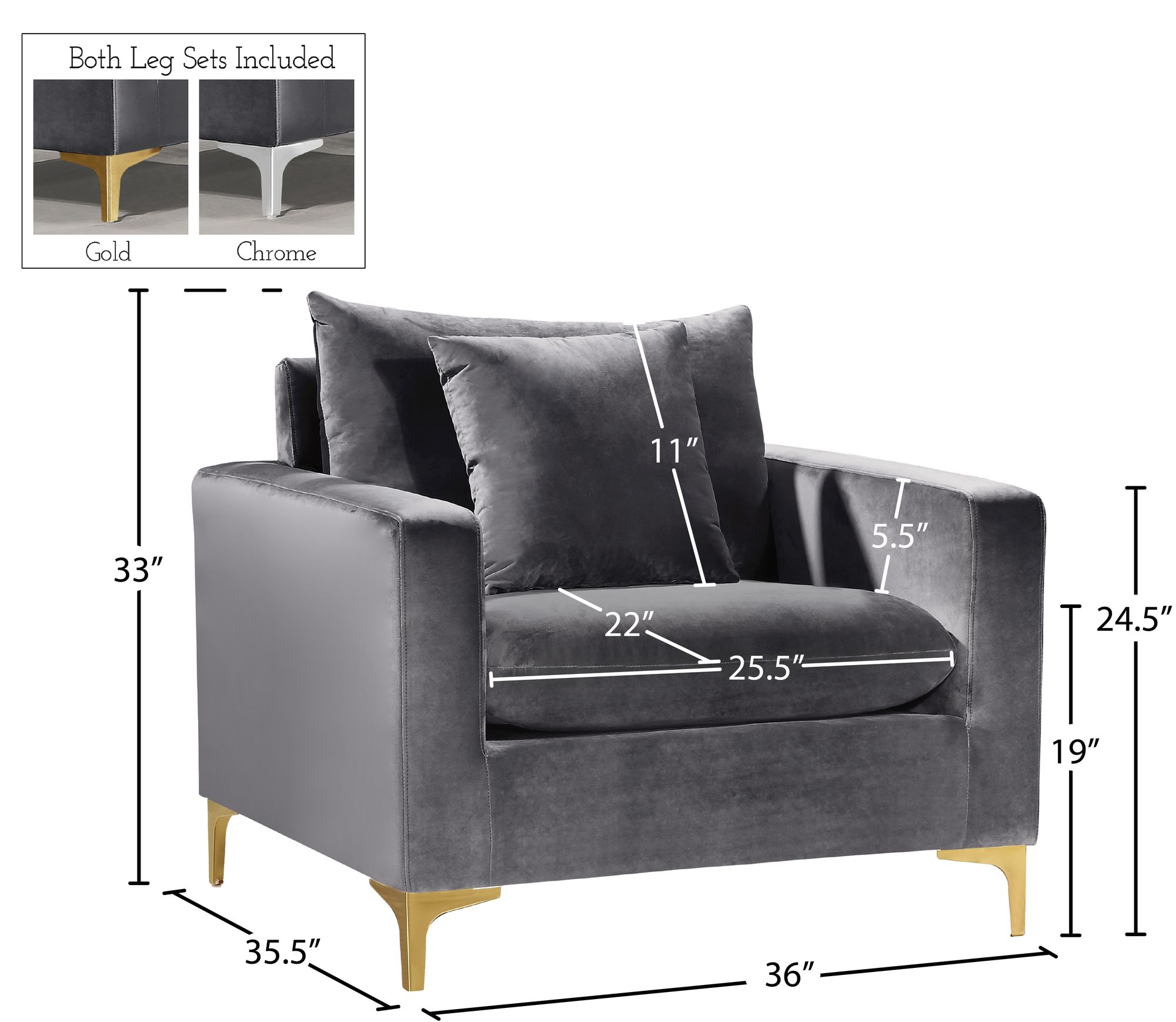 Naomi Velvet Chair