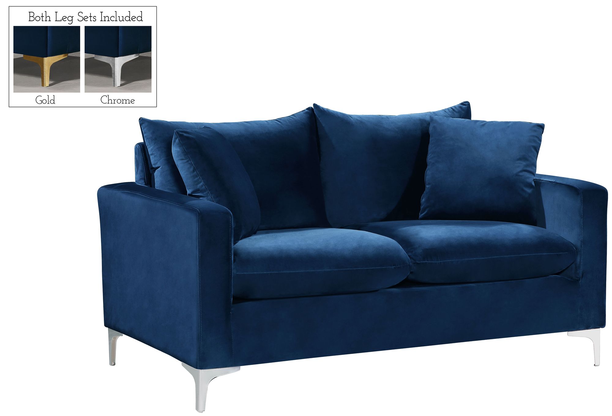 Naomi Velvet Loveseat