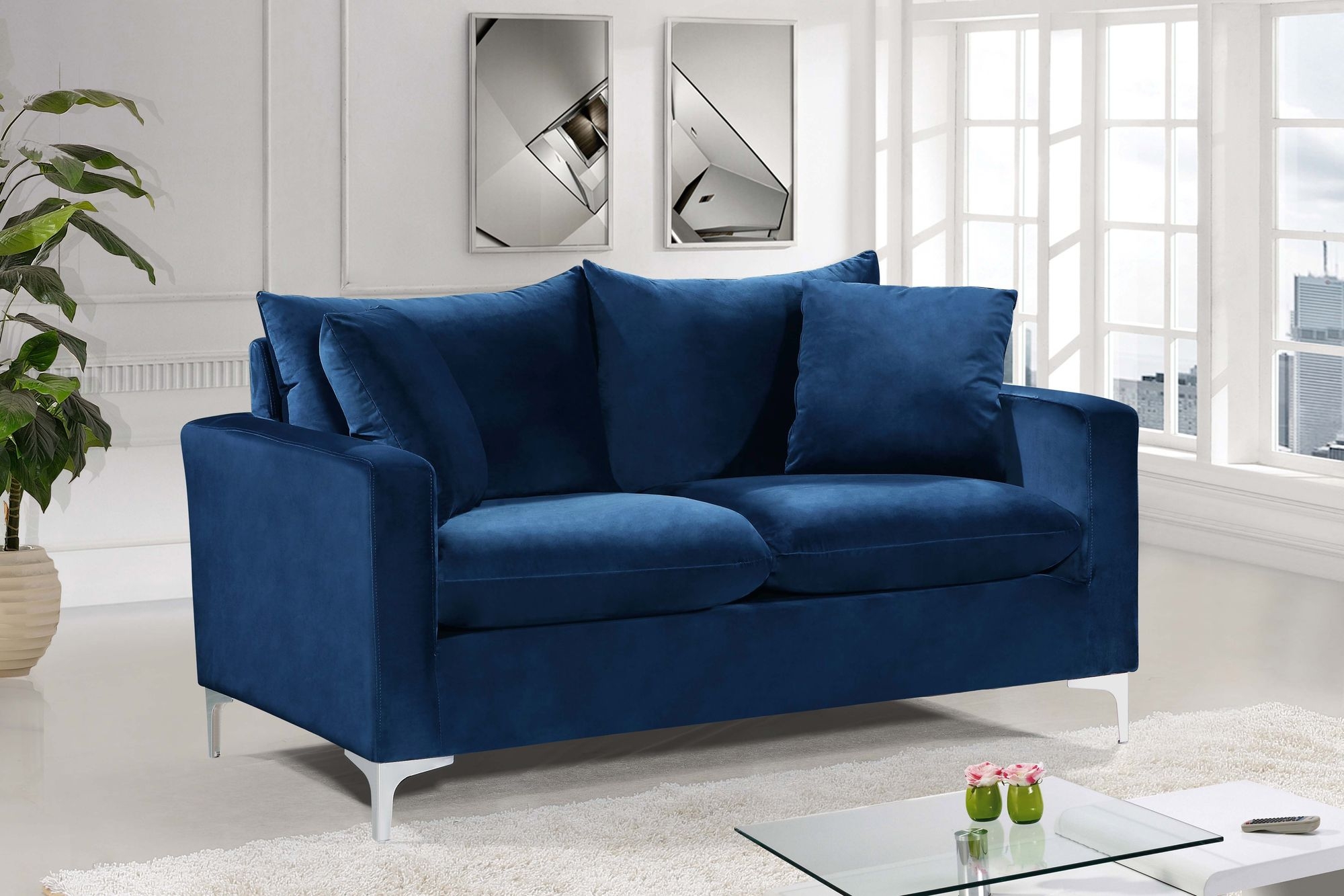 Naomi Velvet Loveseat