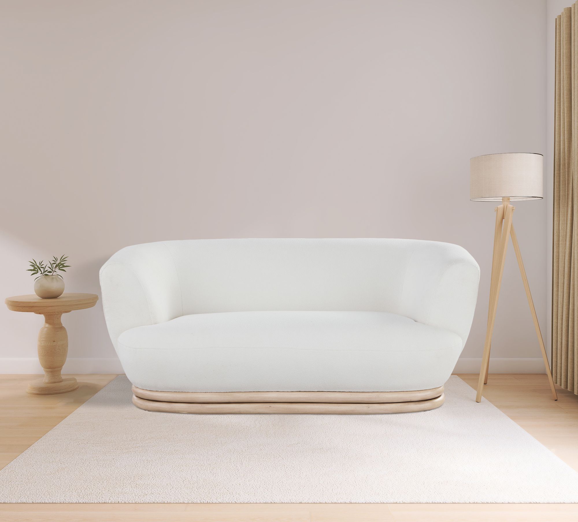 Kipton Boucle Fabric Loveseat