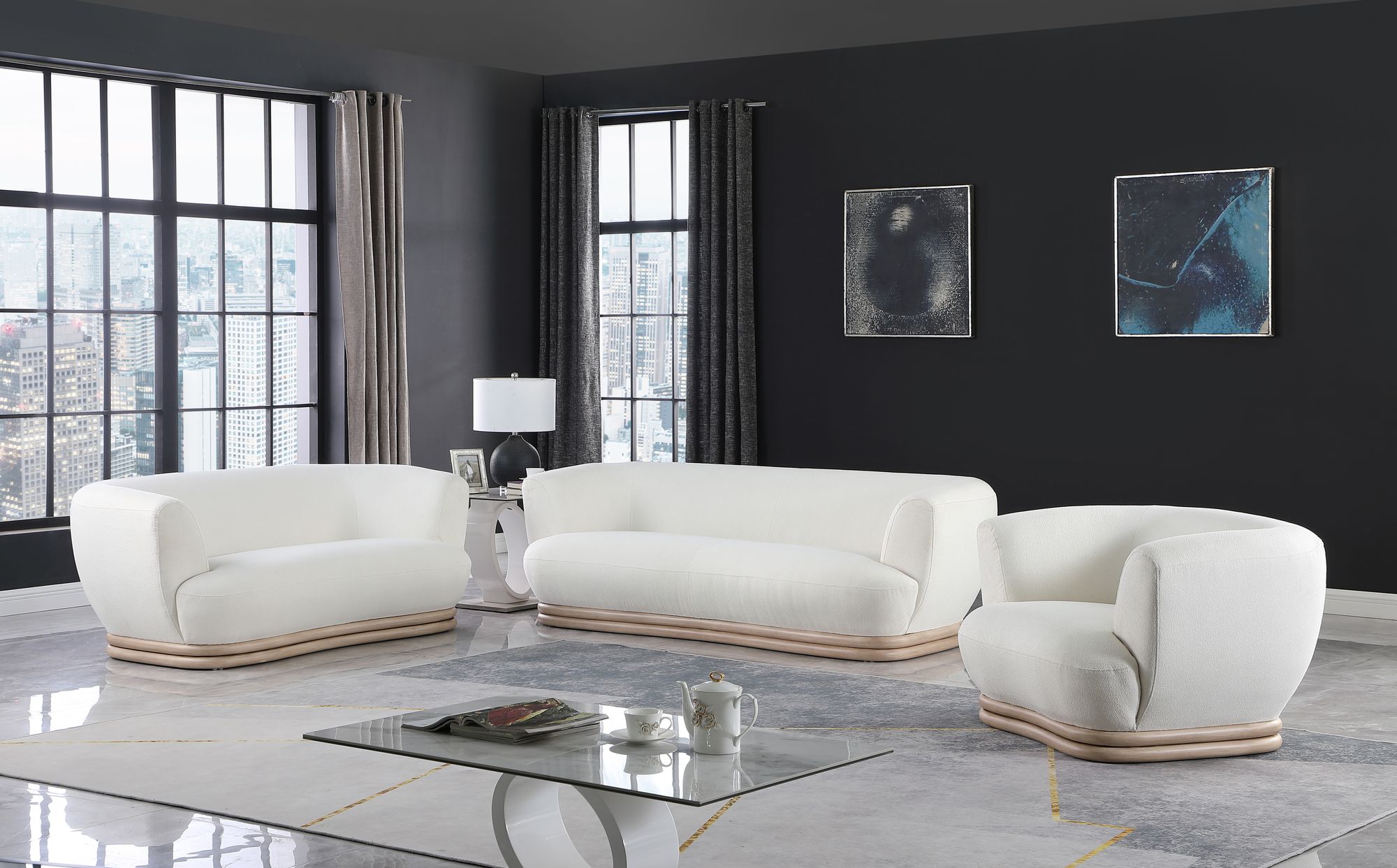 Kipton Boucle Fabric Sofa