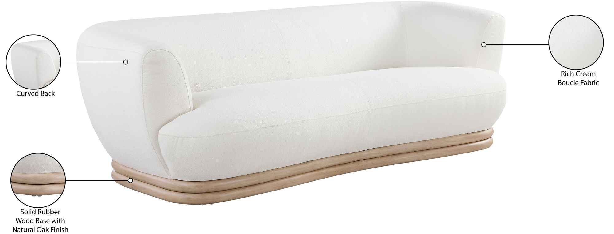 Kipton Boucle Fabric Sofa