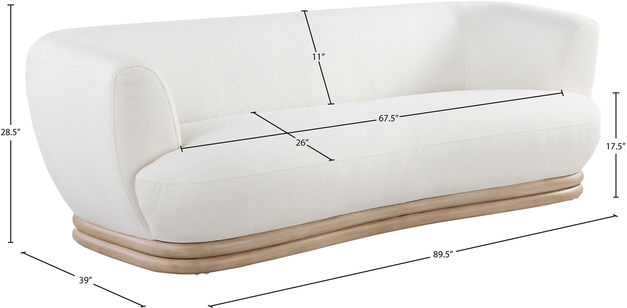 Kipton Boucle Fabric Sofa