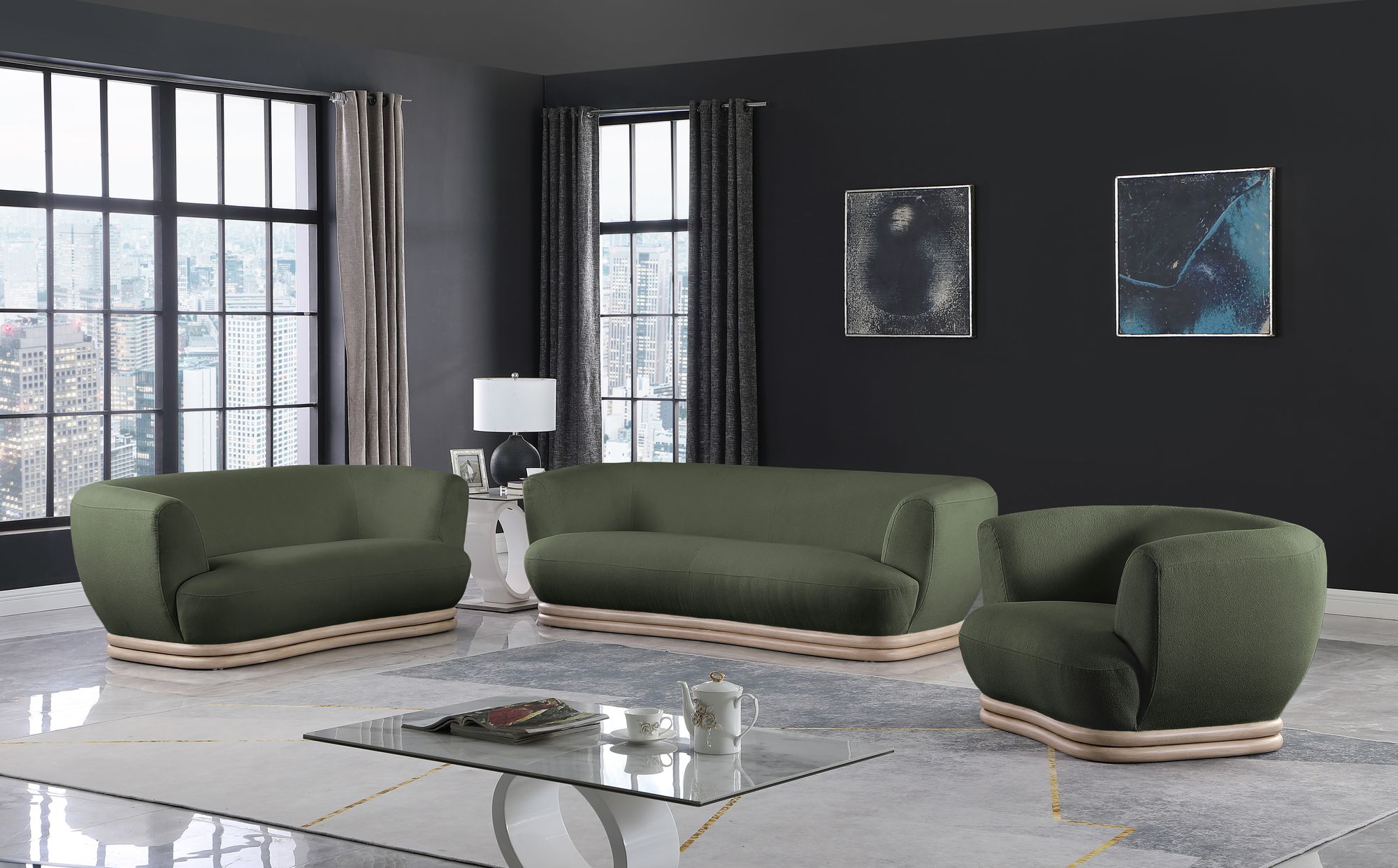 Kipton Boucle Fabric Sofa