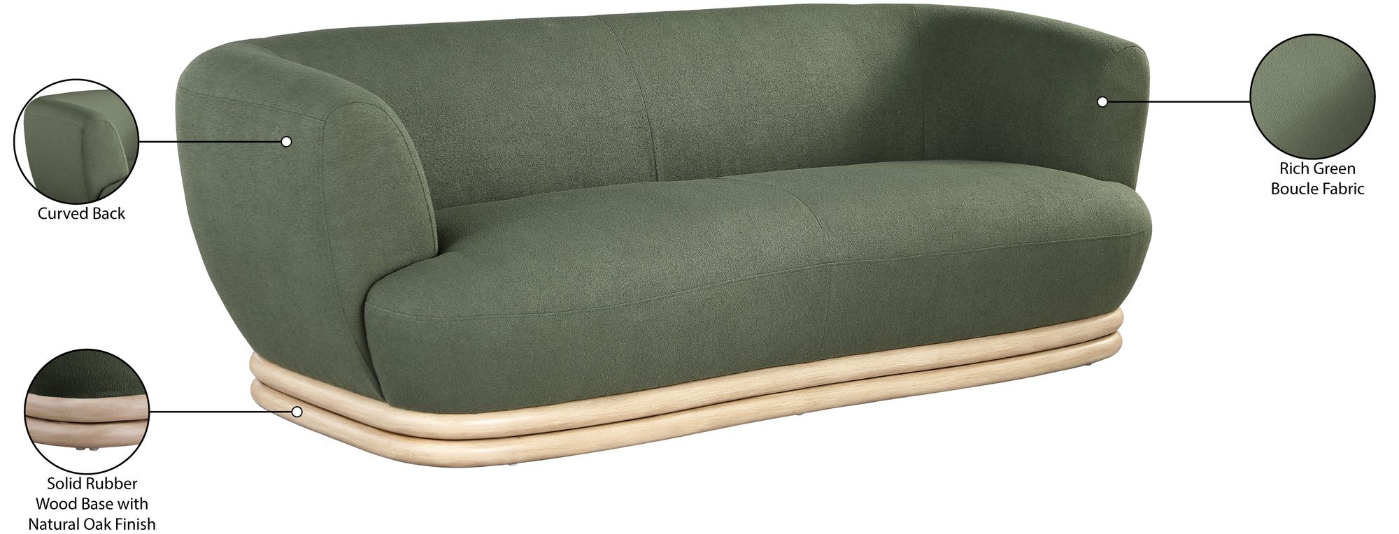 Kipton Boucle Fabric Sofa