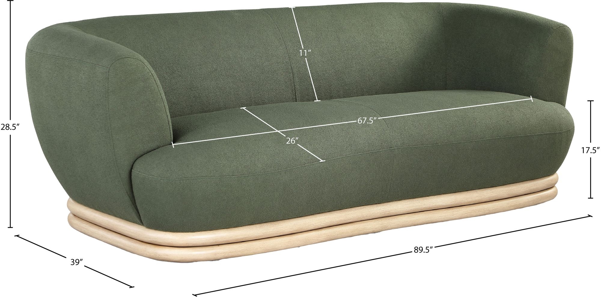 Kipton Boucle Fabric Sofa