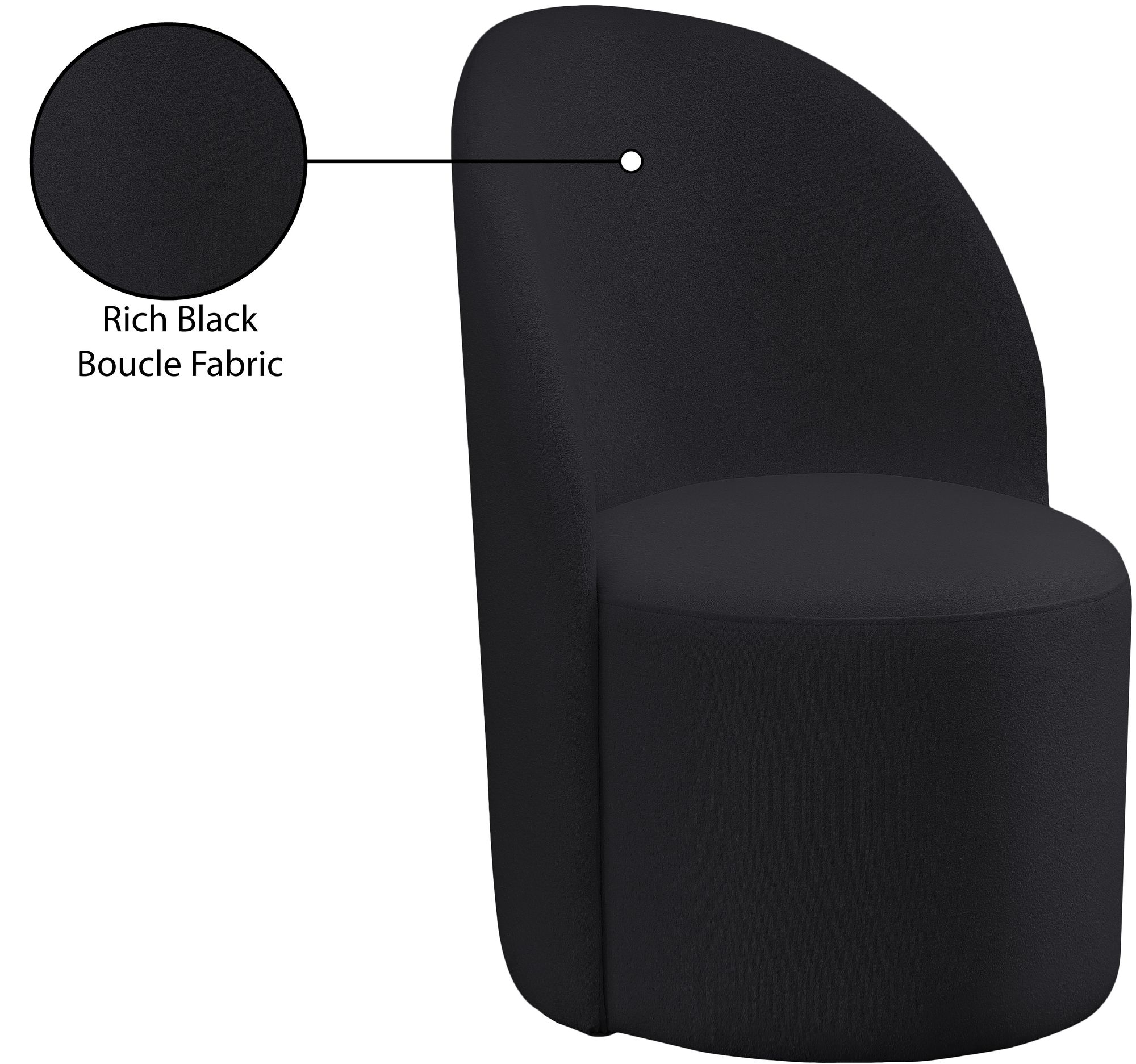 Hautely Boucle Fabric Accent Chair