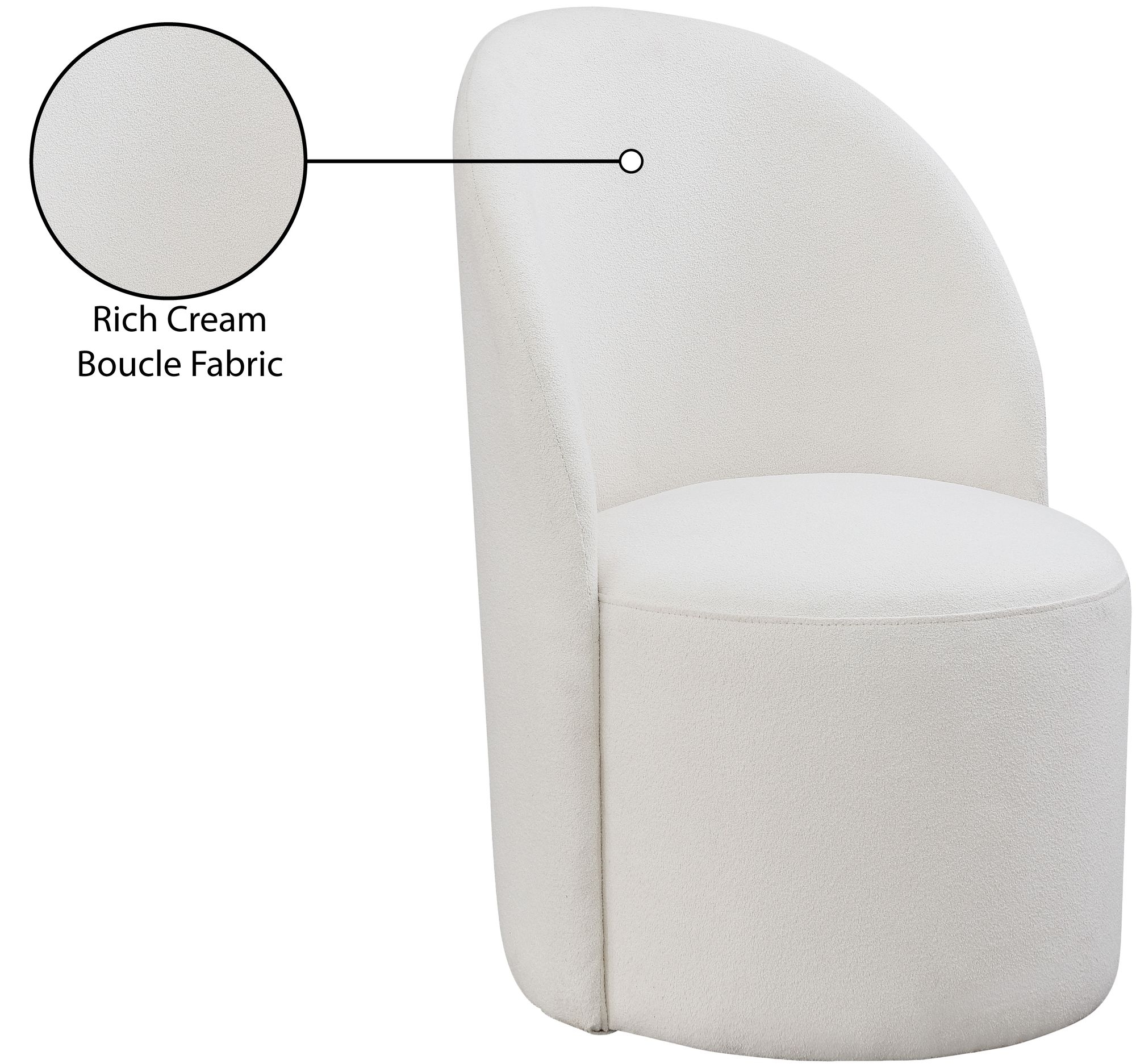 Hautely Boucle Fabric Accent Chair
