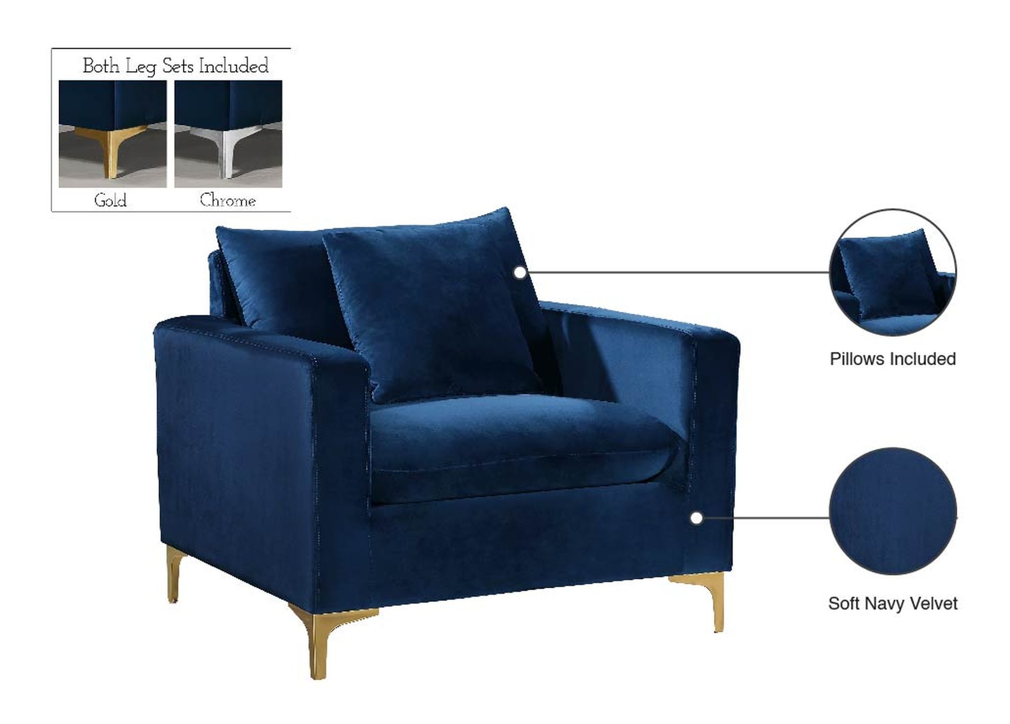 Naomi Velvet Chair