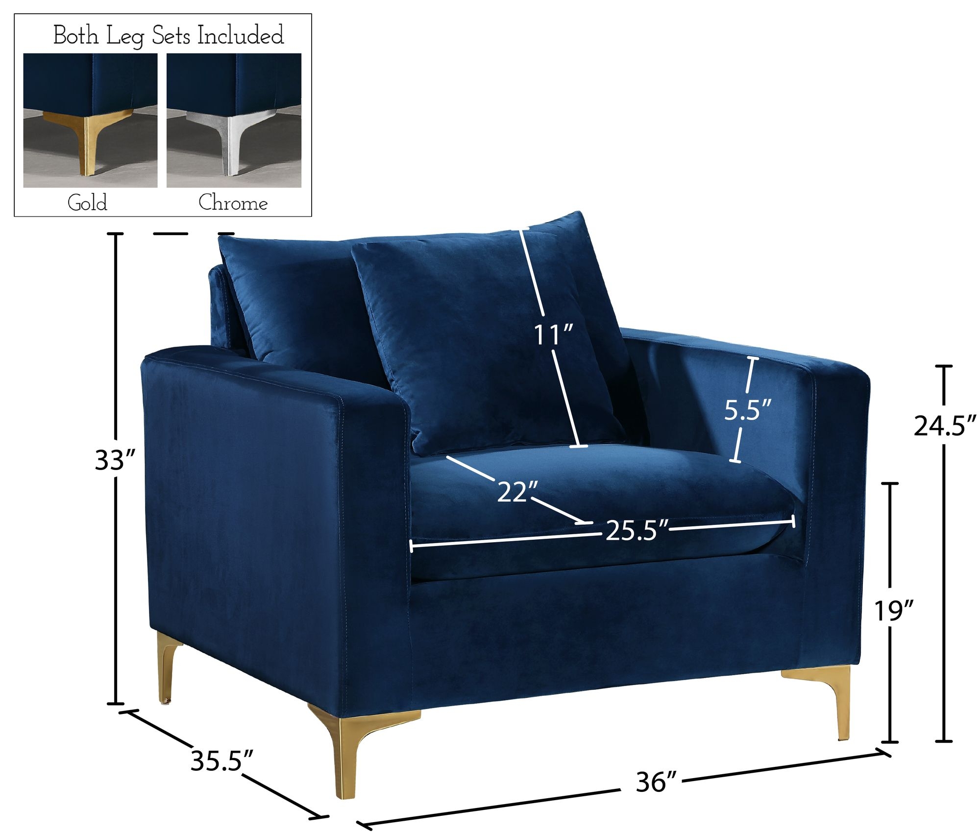 Naomi Velvet Chair