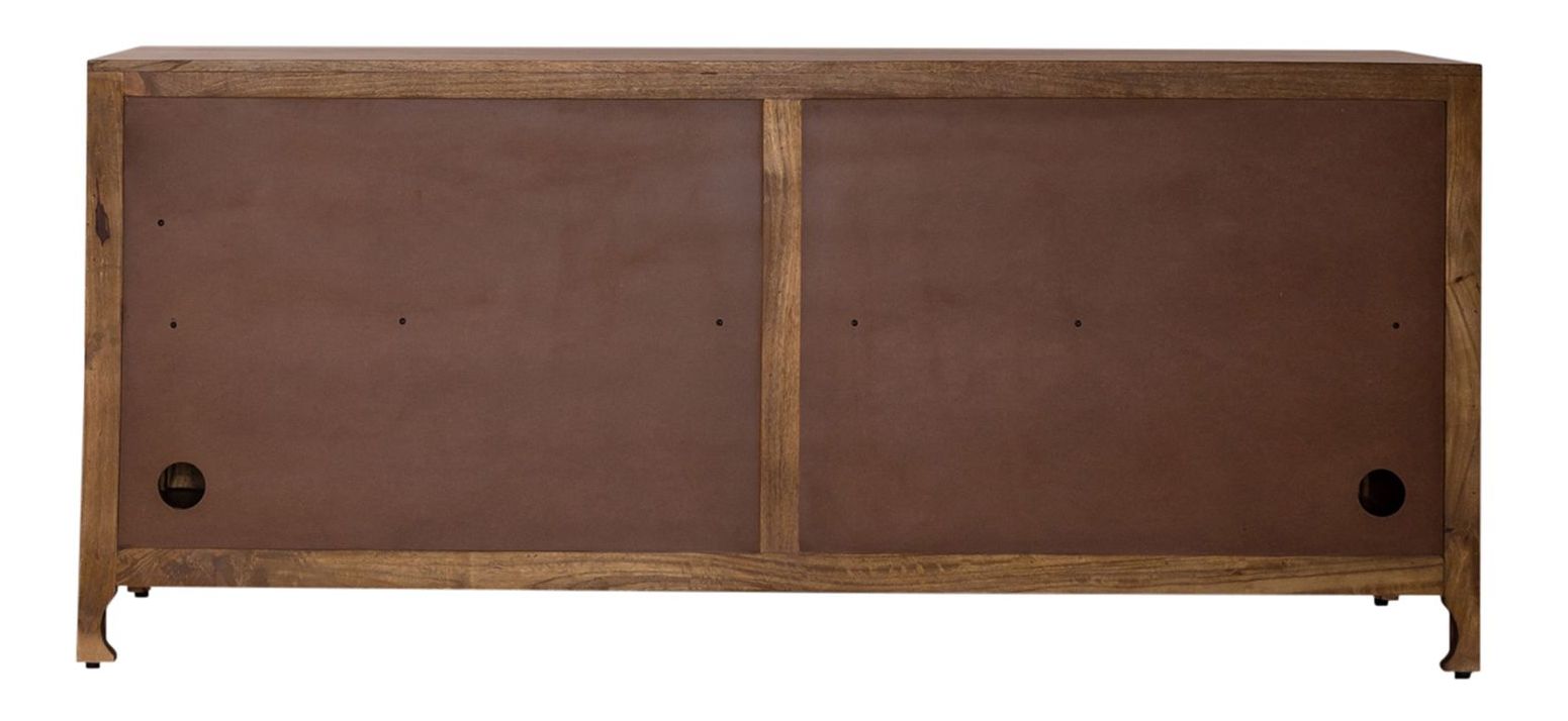 Marisol Wood 74-Inch Accent TV Stand w/4 Doors