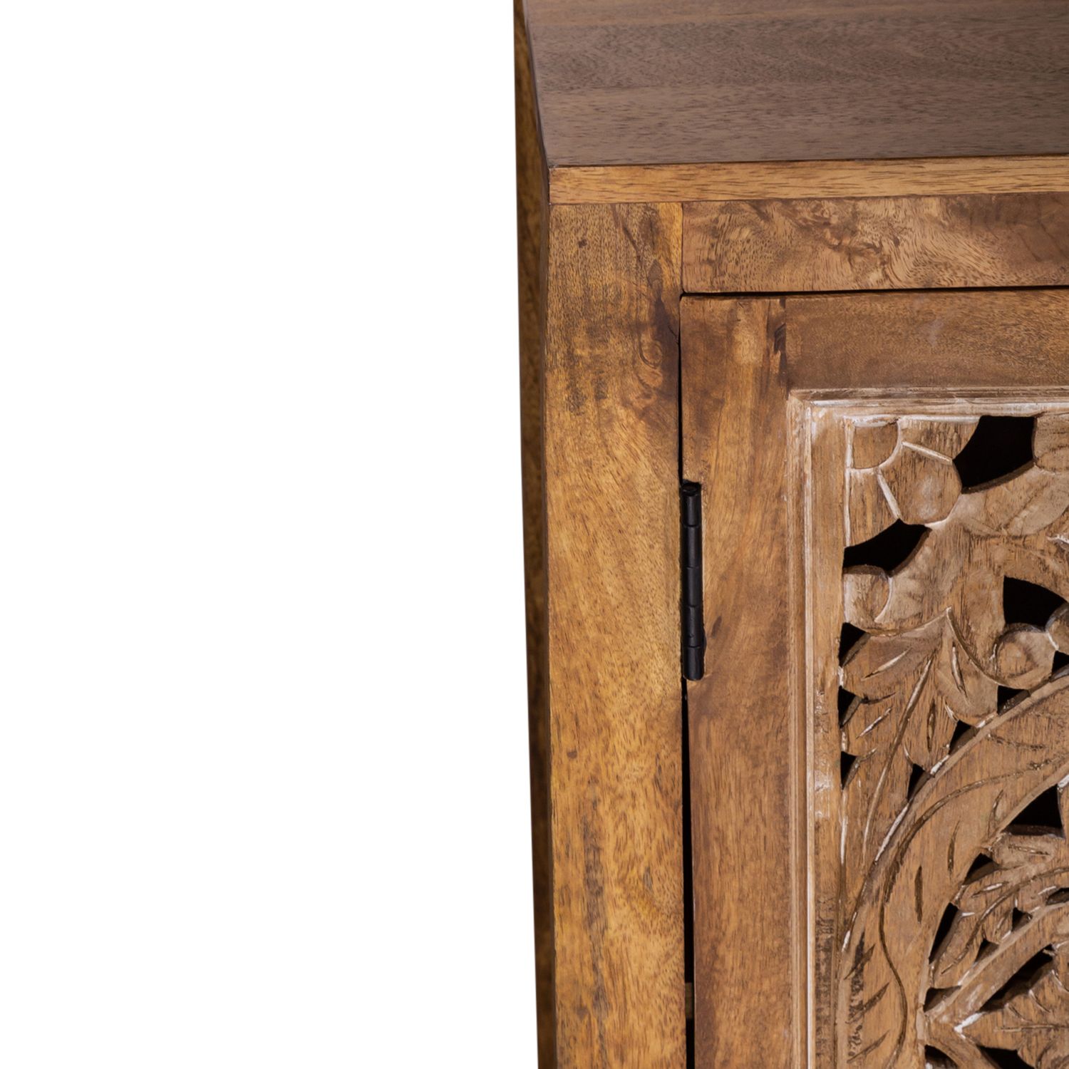 Marisol Wood 74-Inch Accent TV Stand w/4 Doors
