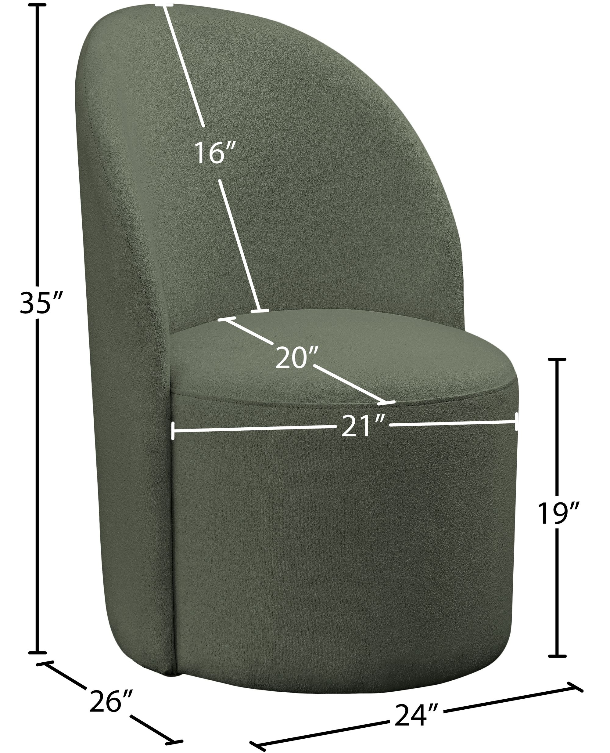 Hautely Boucle Fabric Accent Chair