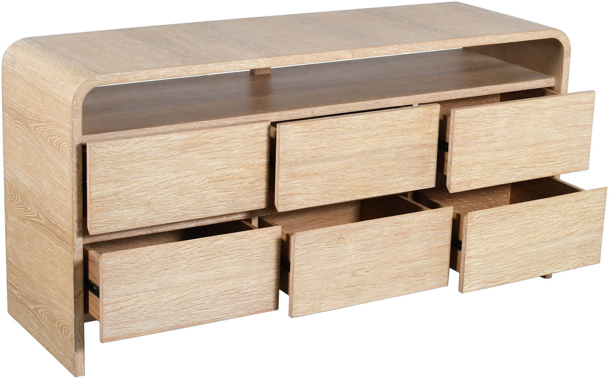 Cresthill 6-Drawer Wood Dresser