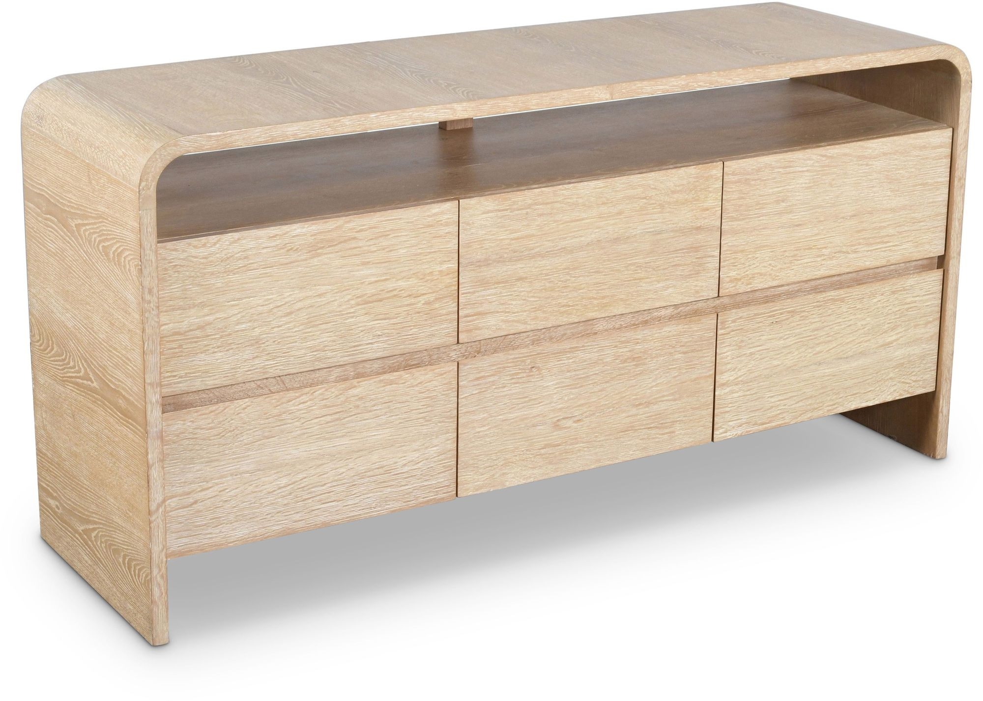 Cresthill 6-Drawer Wood Dresser