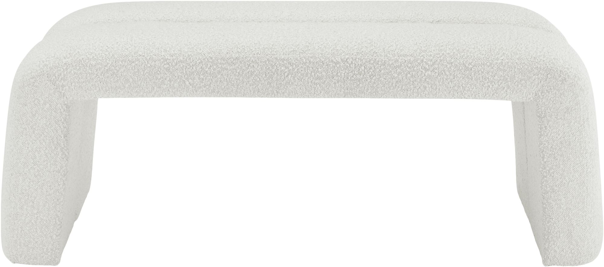 Arc Boucle Fabric Bench