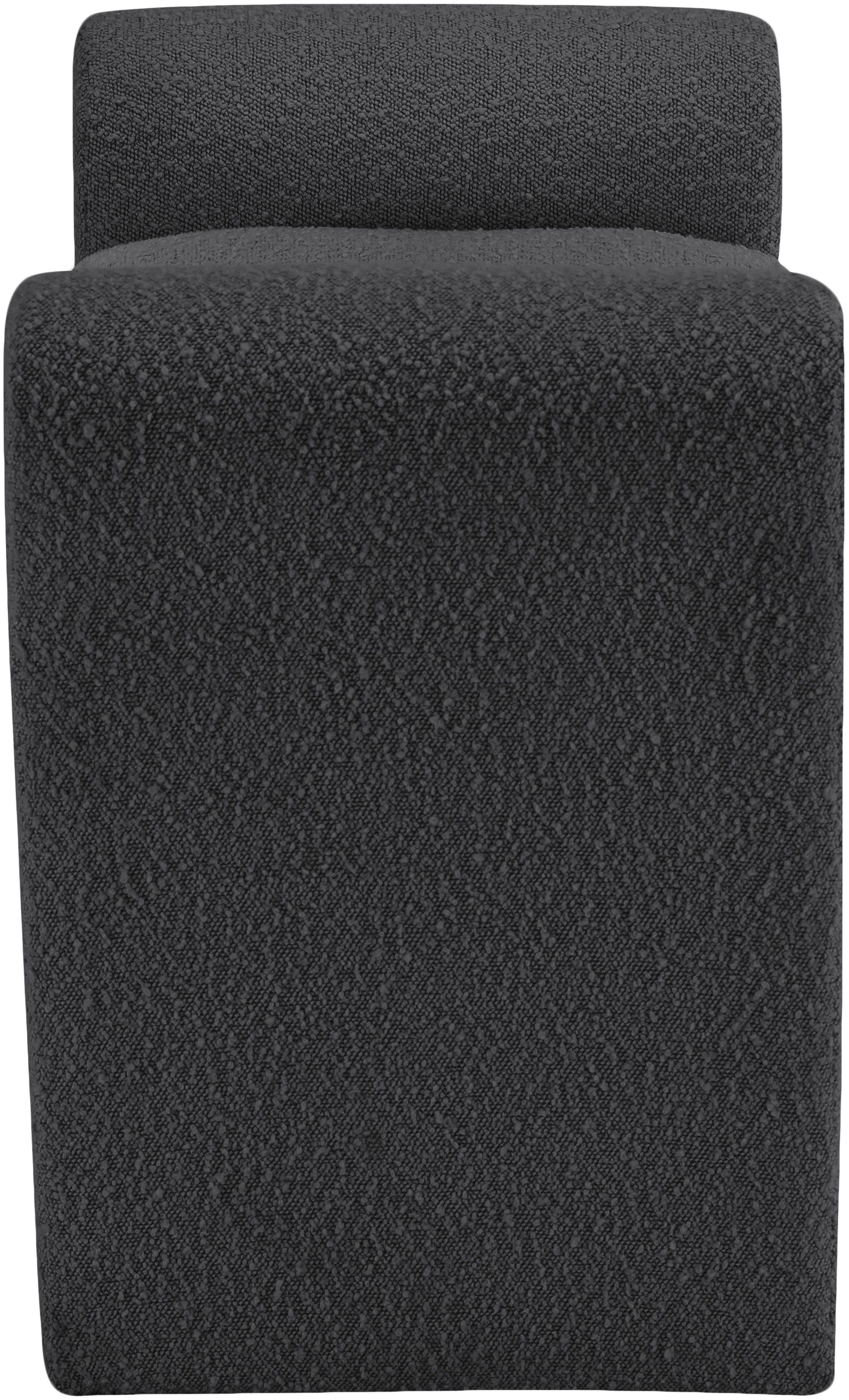 Stylus 31.5" Boucle Fabric Bench