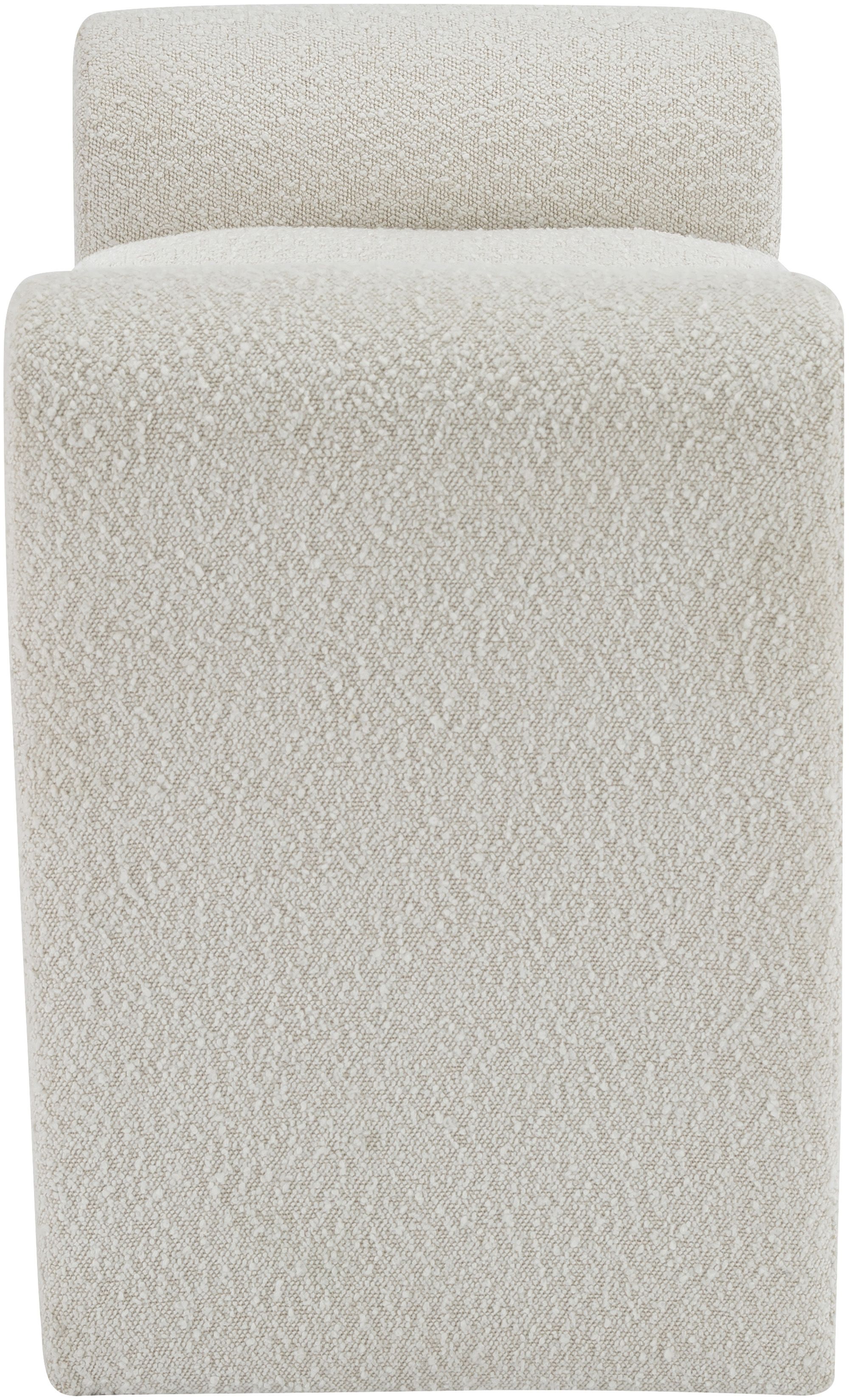 Stylus 31.5" Boucle Fabric Bench