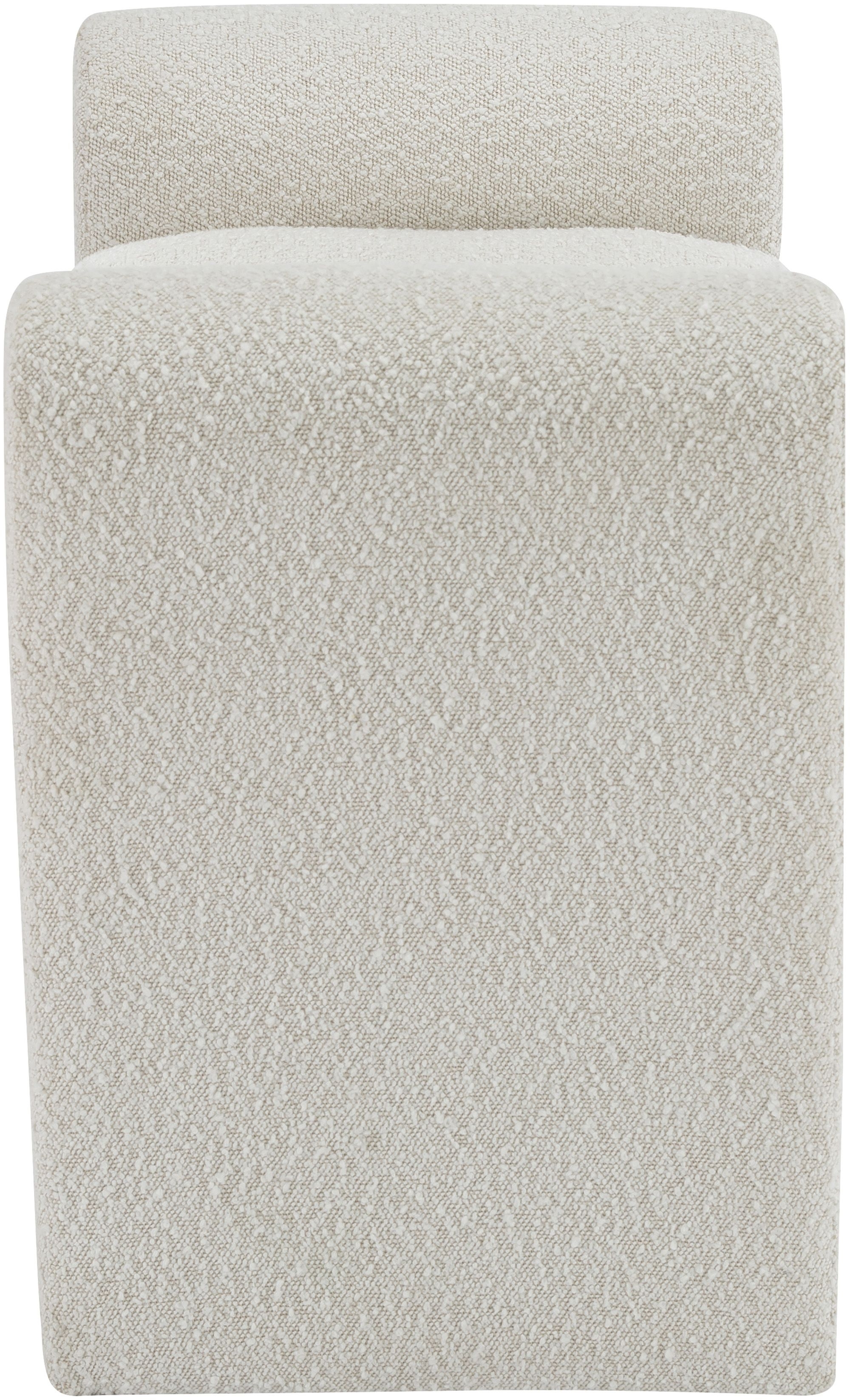 Stylus 31.5" Boucle Fabric Bench