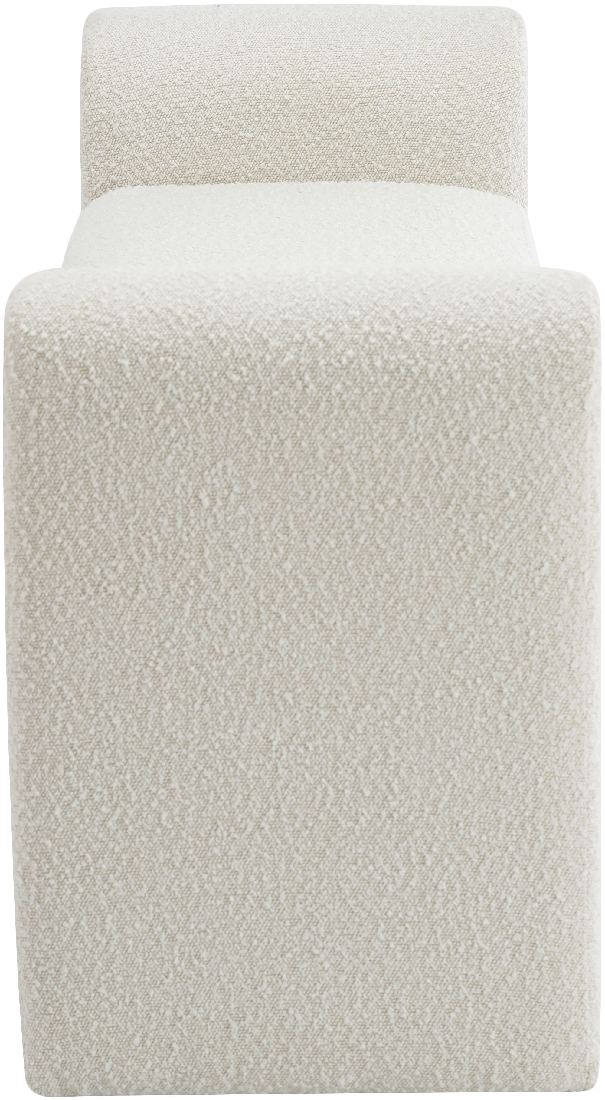 Stylus 51" Boucle Fabric Bench