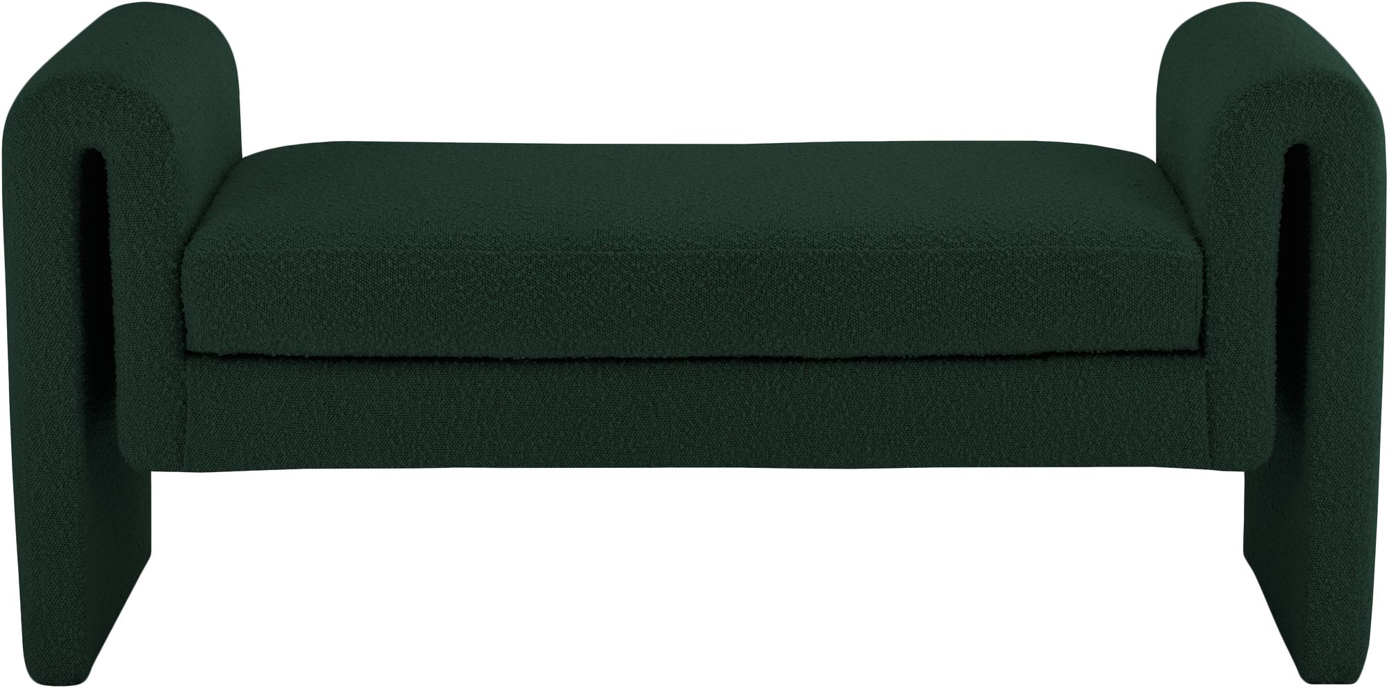Stylus 51" Boucle Fabric Bench