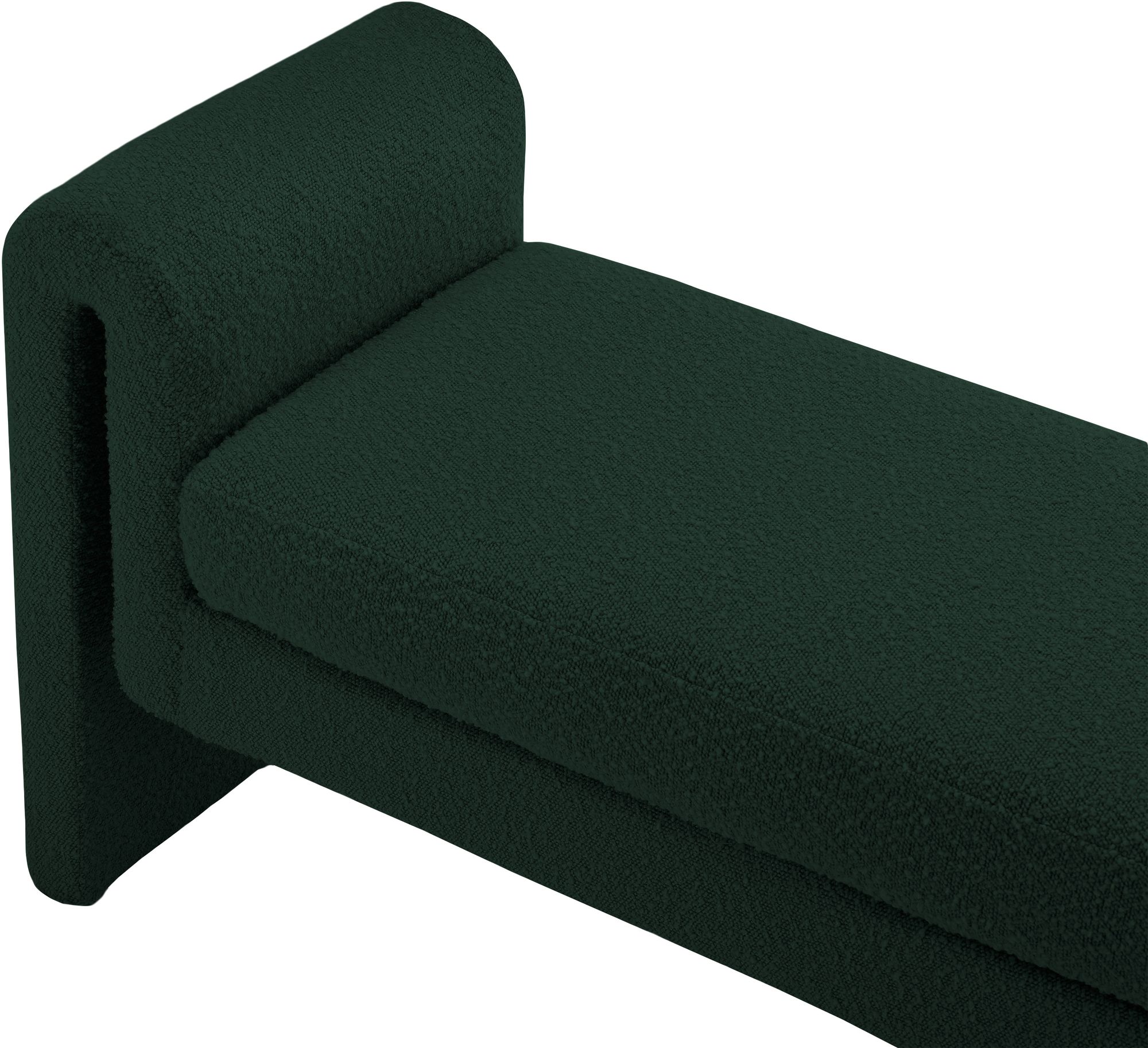 Stylus 51" Boucle Fabric Bench