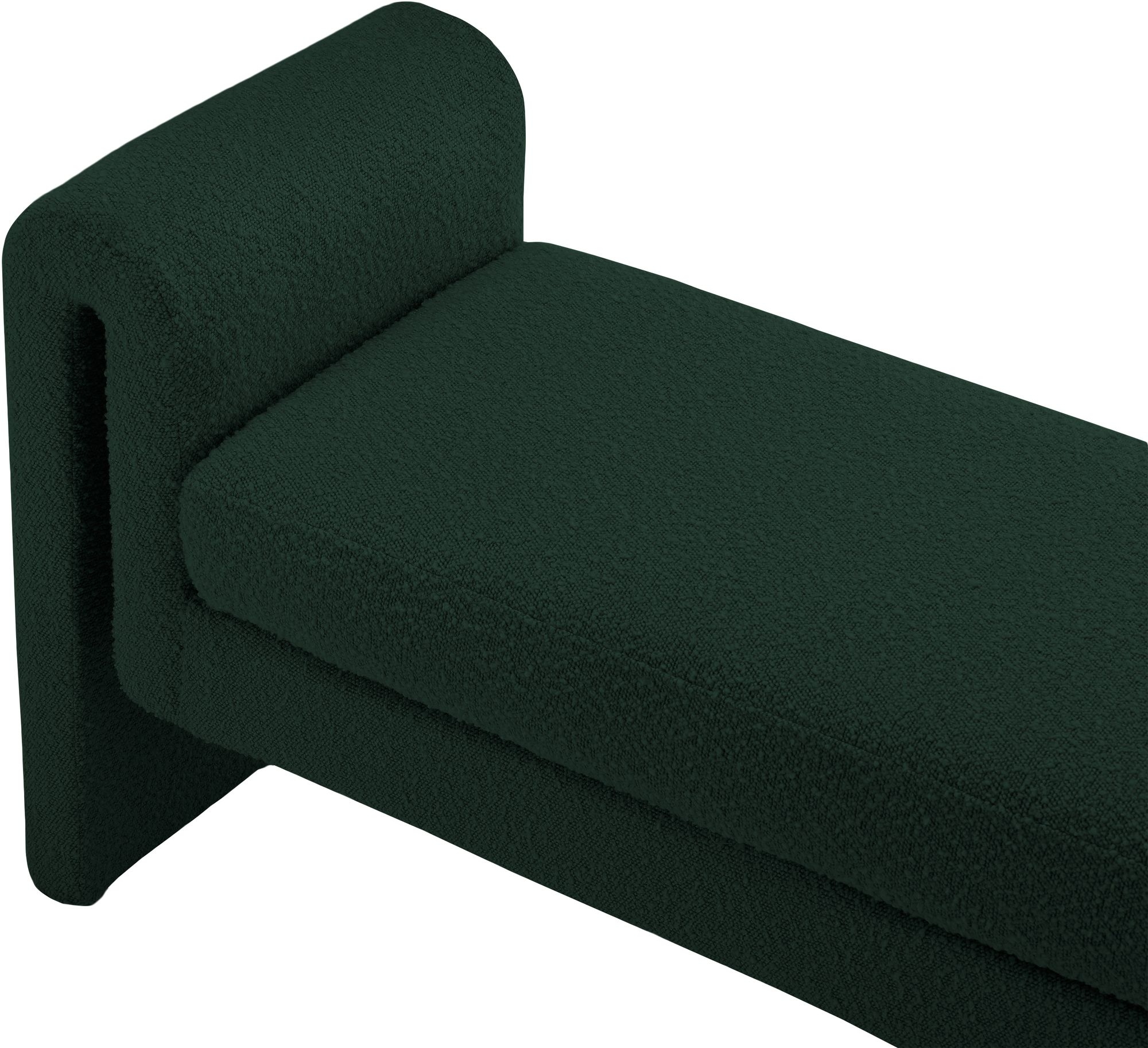 Stylus 51" Boucle Fabric Bench