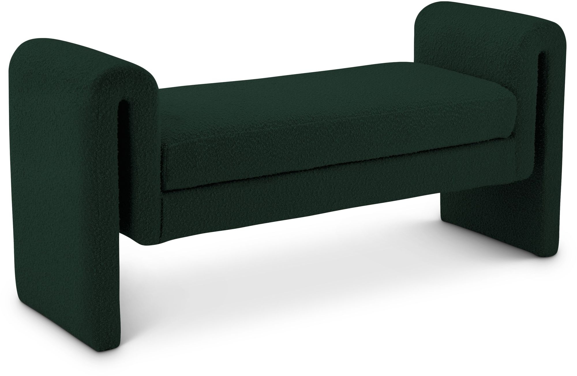 Stylus 51" Boucle Fabric Bench